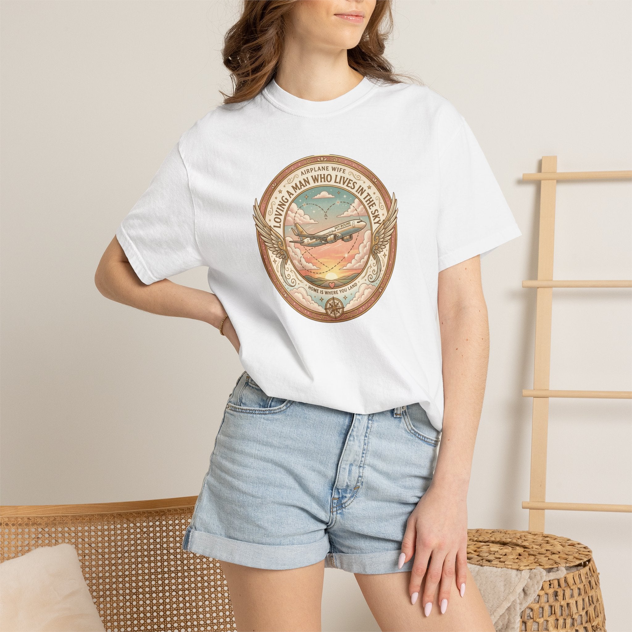 Airplane Wife Tribute T-Shirt — Loving a Man Who Lives In the Sky