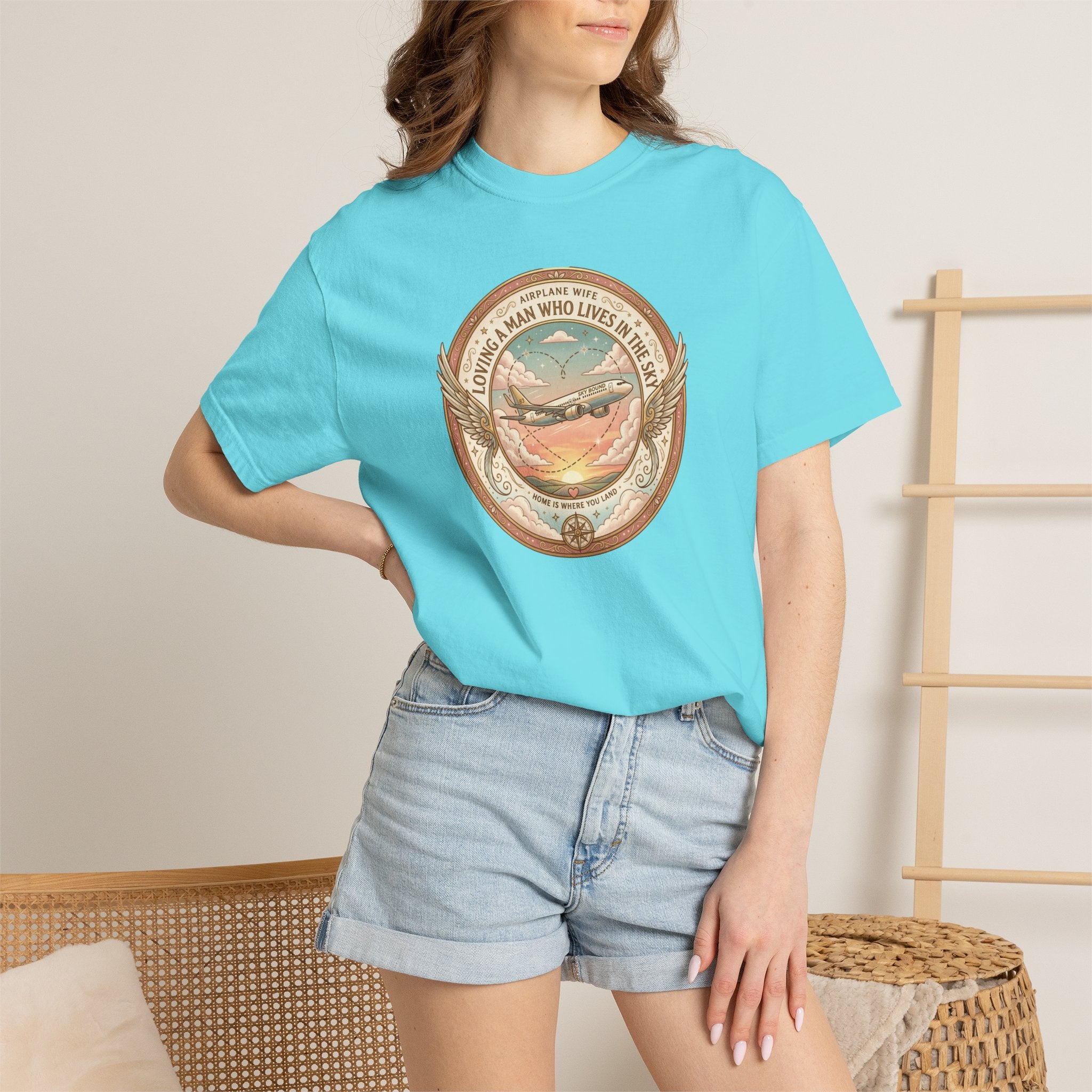 Airplane Wife Tribute T-Shirt — Loving a Man Who Lives In the Sky