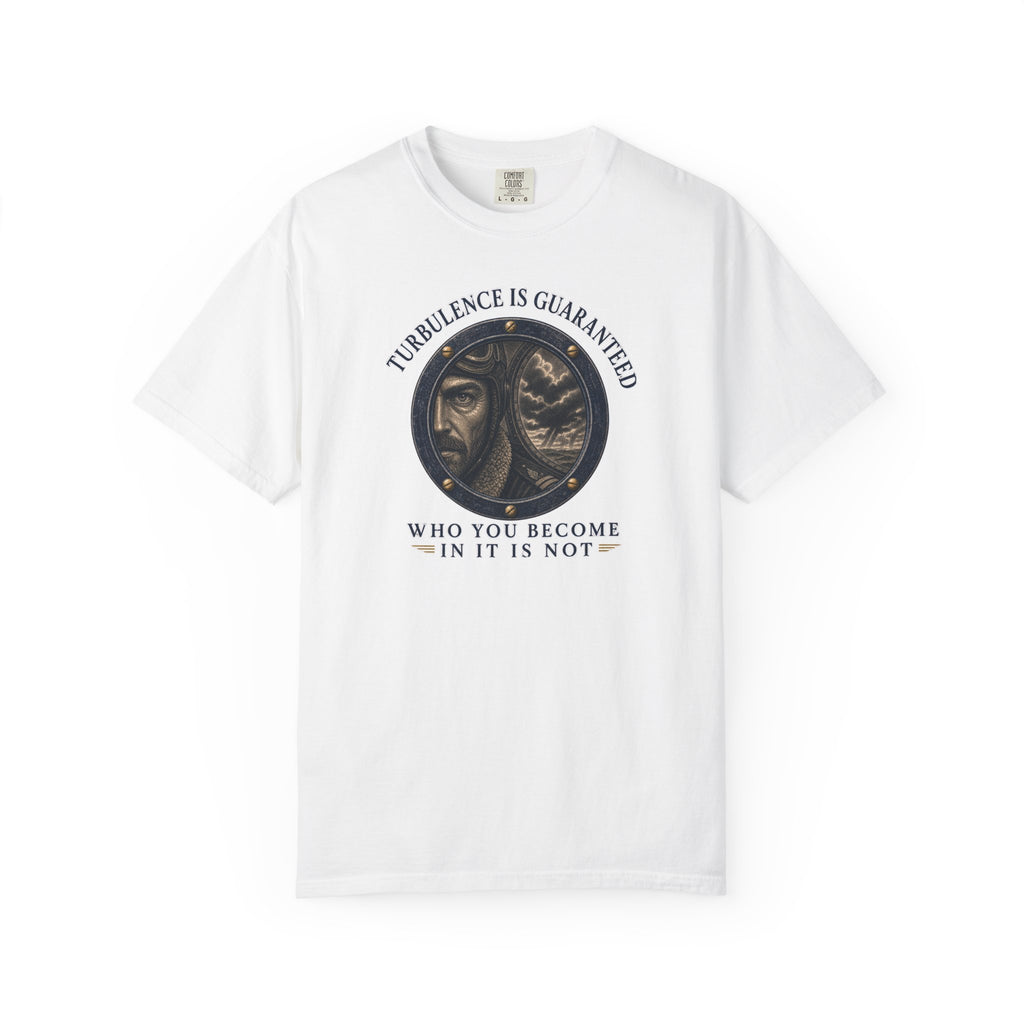 Turbulence Is Guaranteed T-Shirt — Inspirational Aviation Tee