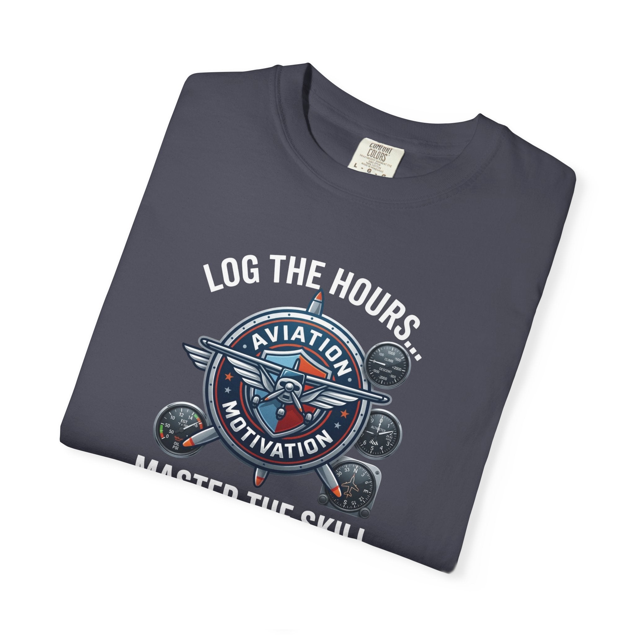 Log the Hours - Master the Skill Student Pilot tee