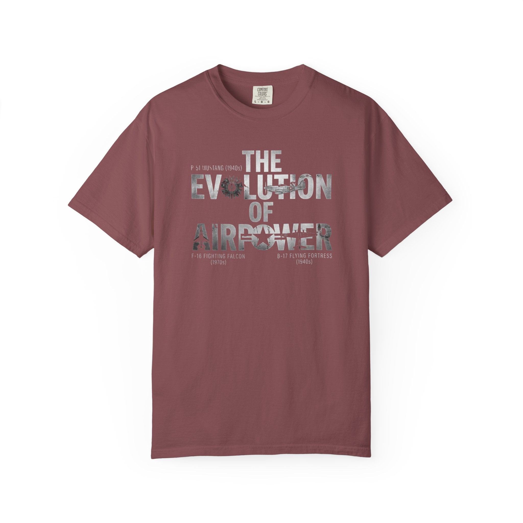 Evolution of Air Power Tee — Bold US Military Tribute T-Shirt