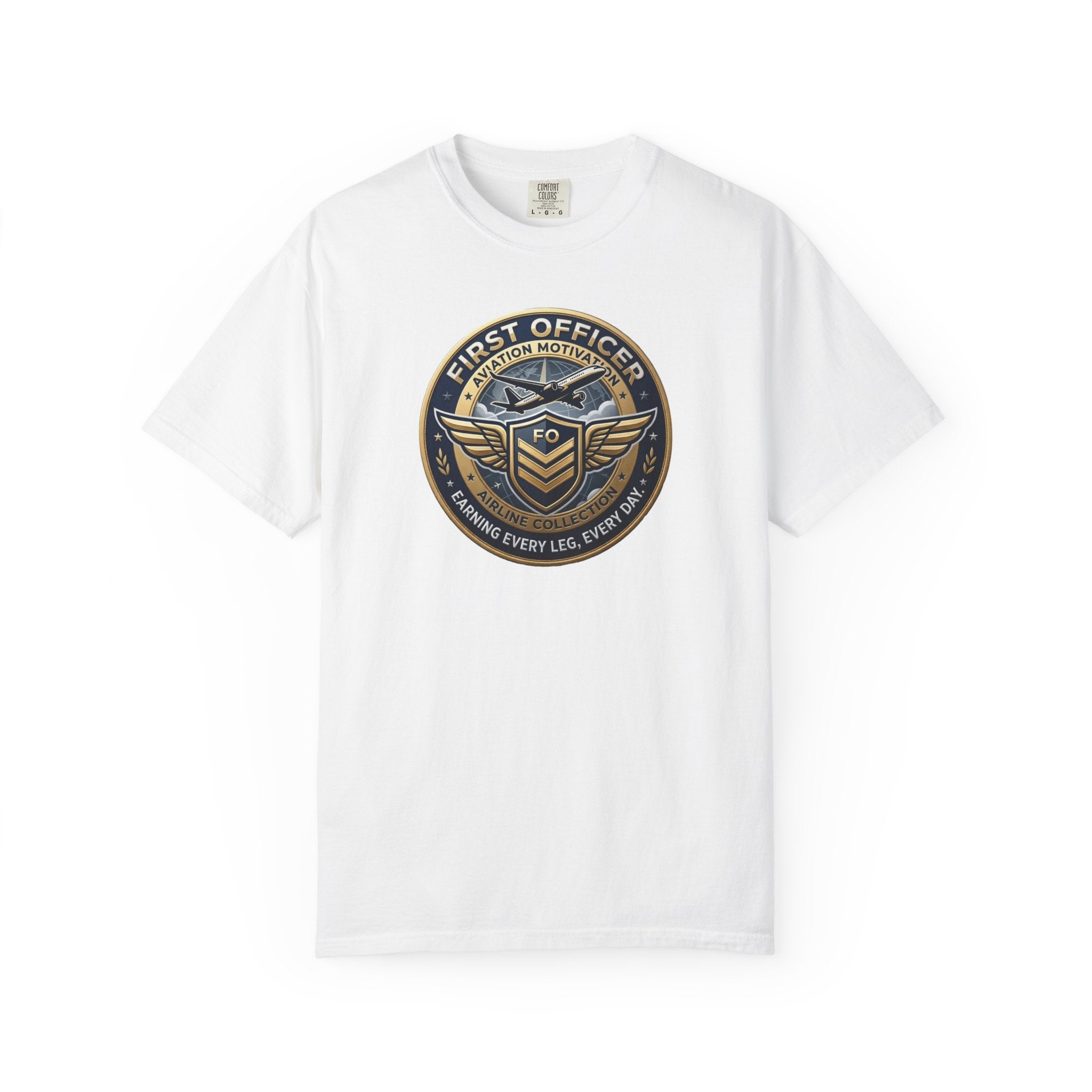 First Officer Pilot T-Shirt — Bold Airline Crew Tee