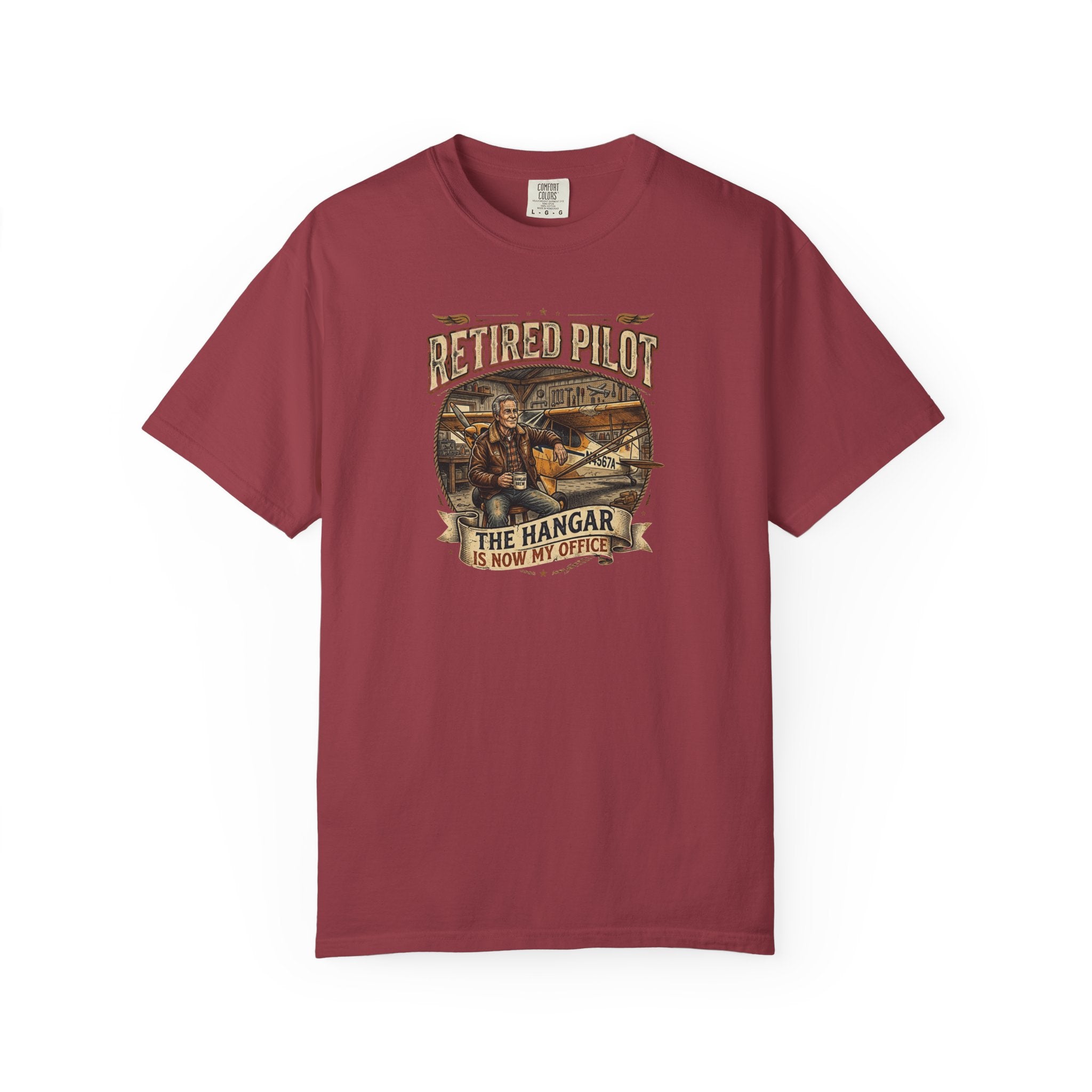 Retired Pilot Aviator T-Shirt — Vintage Flight Tribute