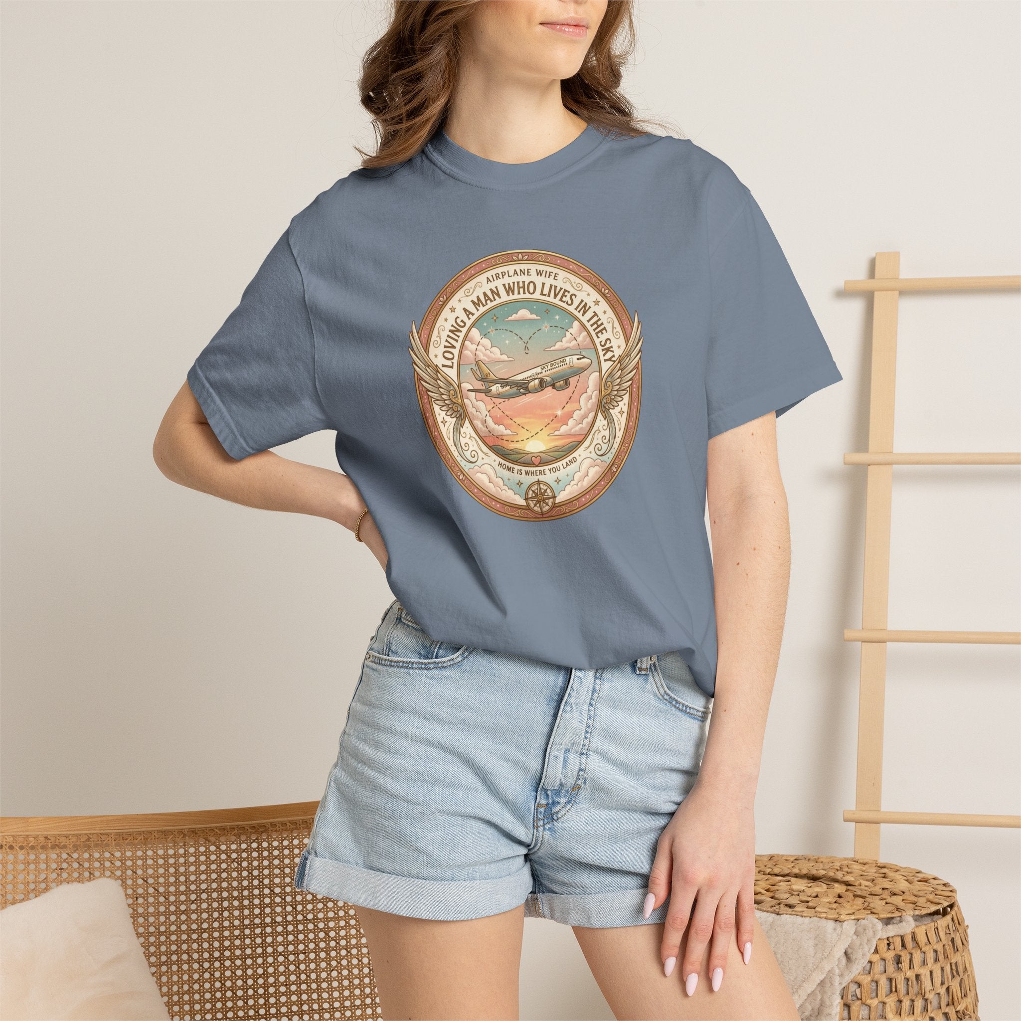 Airplane Wife Tribute T-Shirt — Loving a Man Who Lives In the Sky