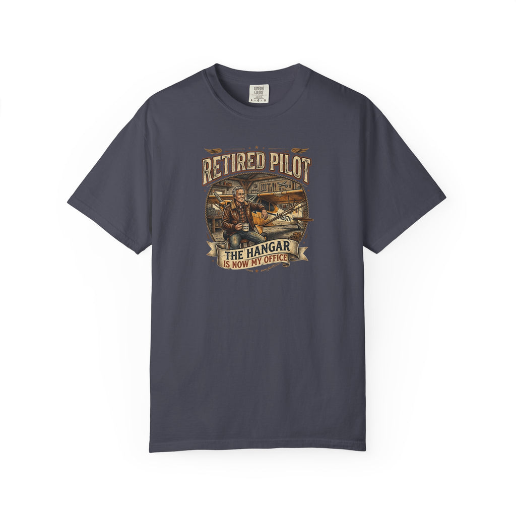 Retired Pilot Aviator T-Shirt — Vintage Flight Tribute