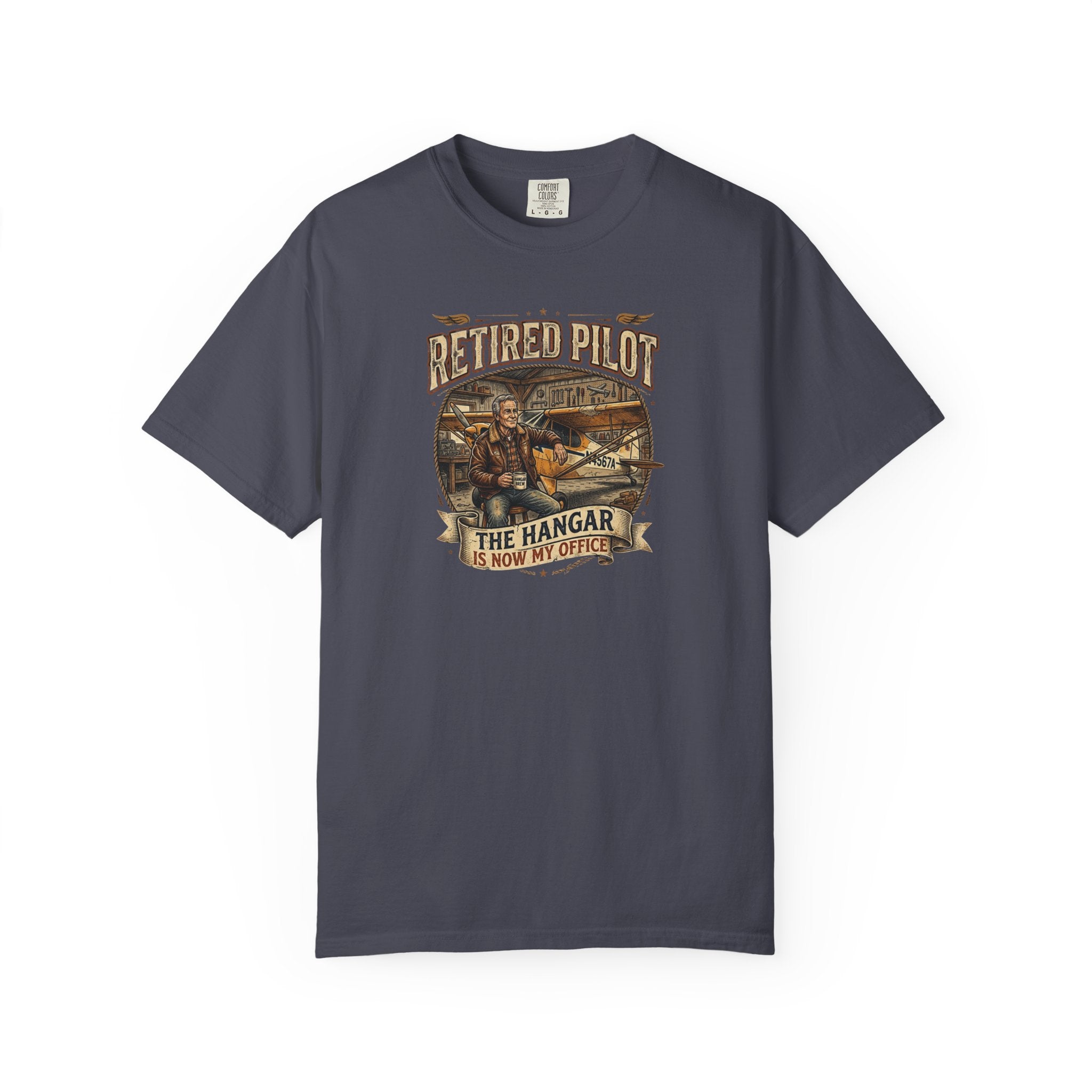 Retired Pilot Aviator T-Shirt — Vintage Flight Tribute
