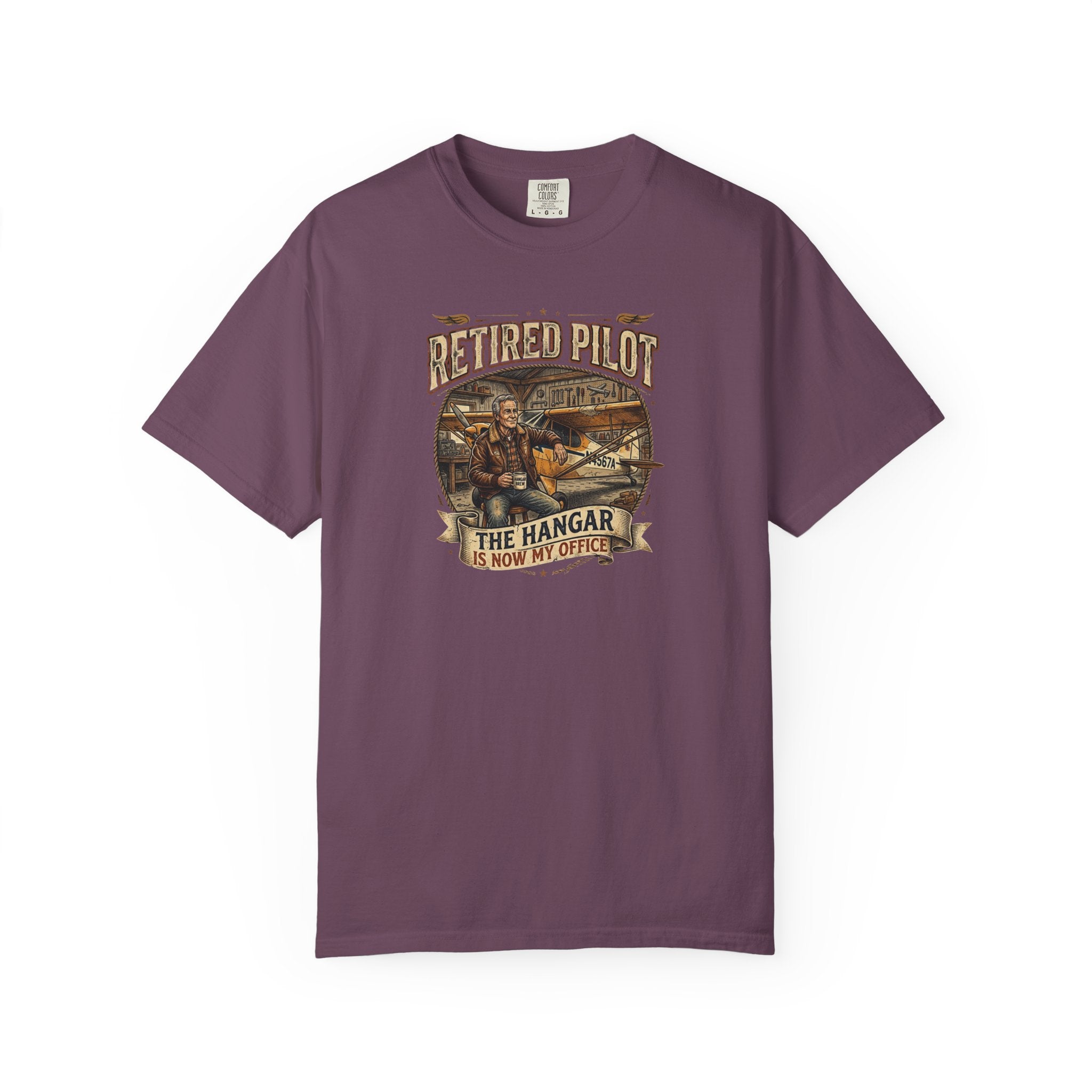 Retired Pilot Aviator T-Shirt — Vintage Flight Tribute