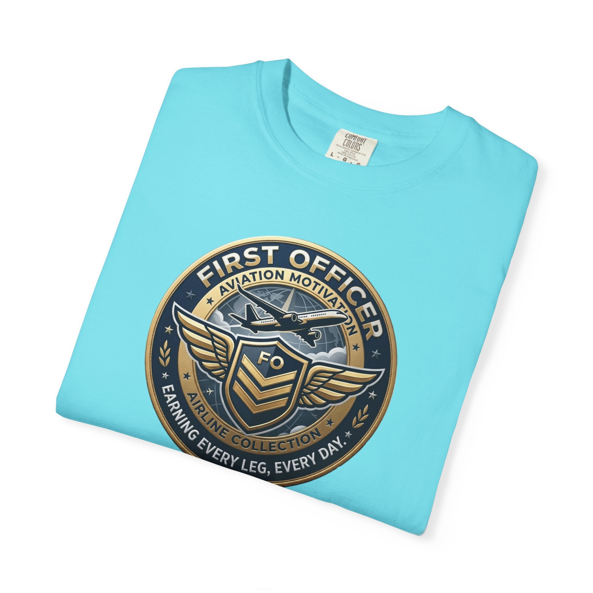 First Officer Pilot T-Shirt — Bold Airline Crew Tee