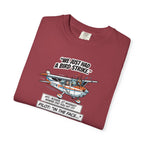 Pilot Bird Strike Comic T-Shirt — Funny Aviation Joke Tee
