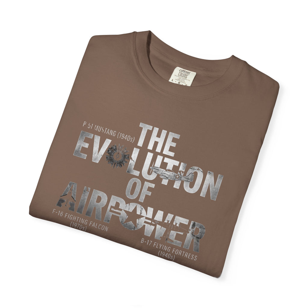 Evolution of Air Power Tee — Bold US Military Tribute T-Shirt
