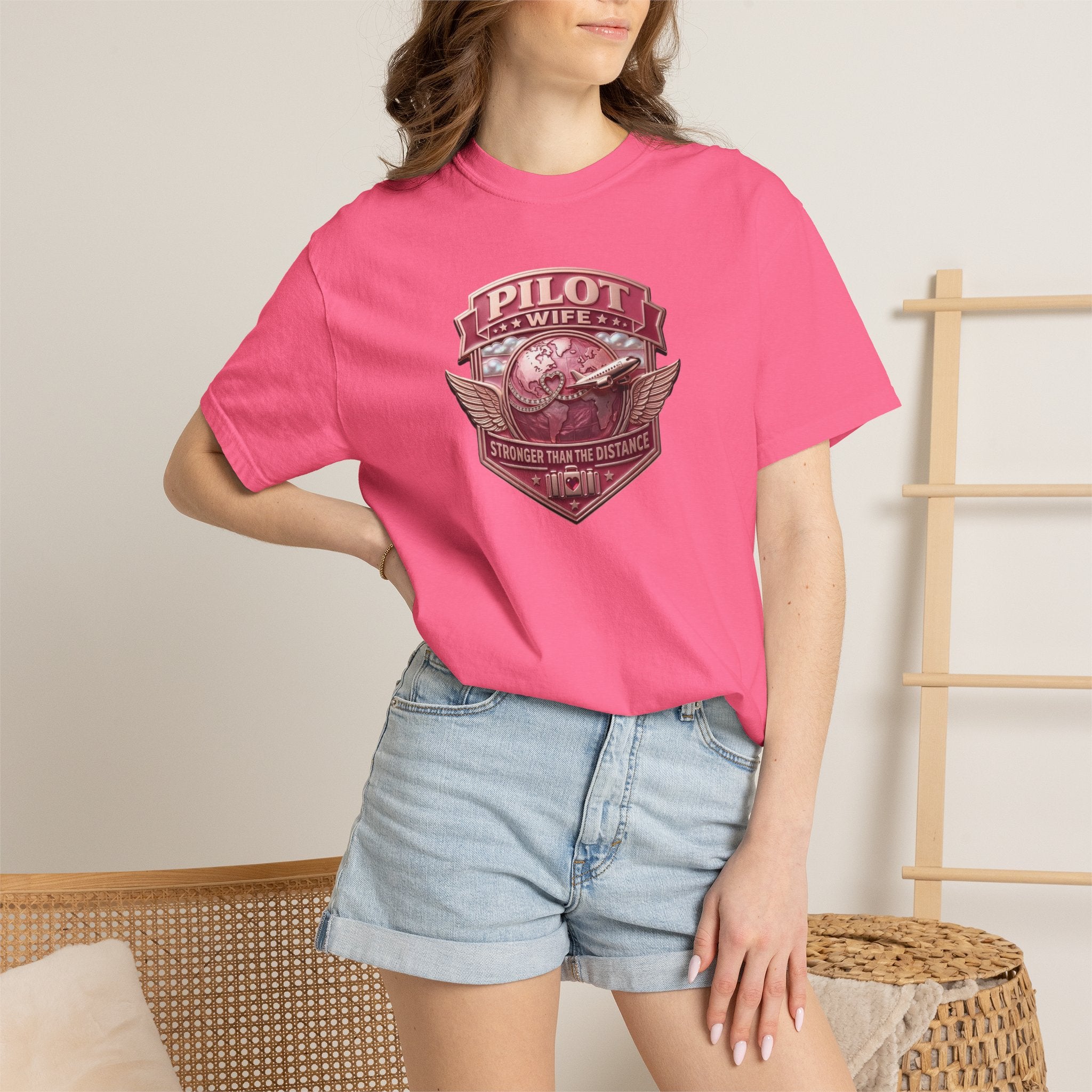 Pilot Wife Tribute T-Shirt — Stronger Than The Distance