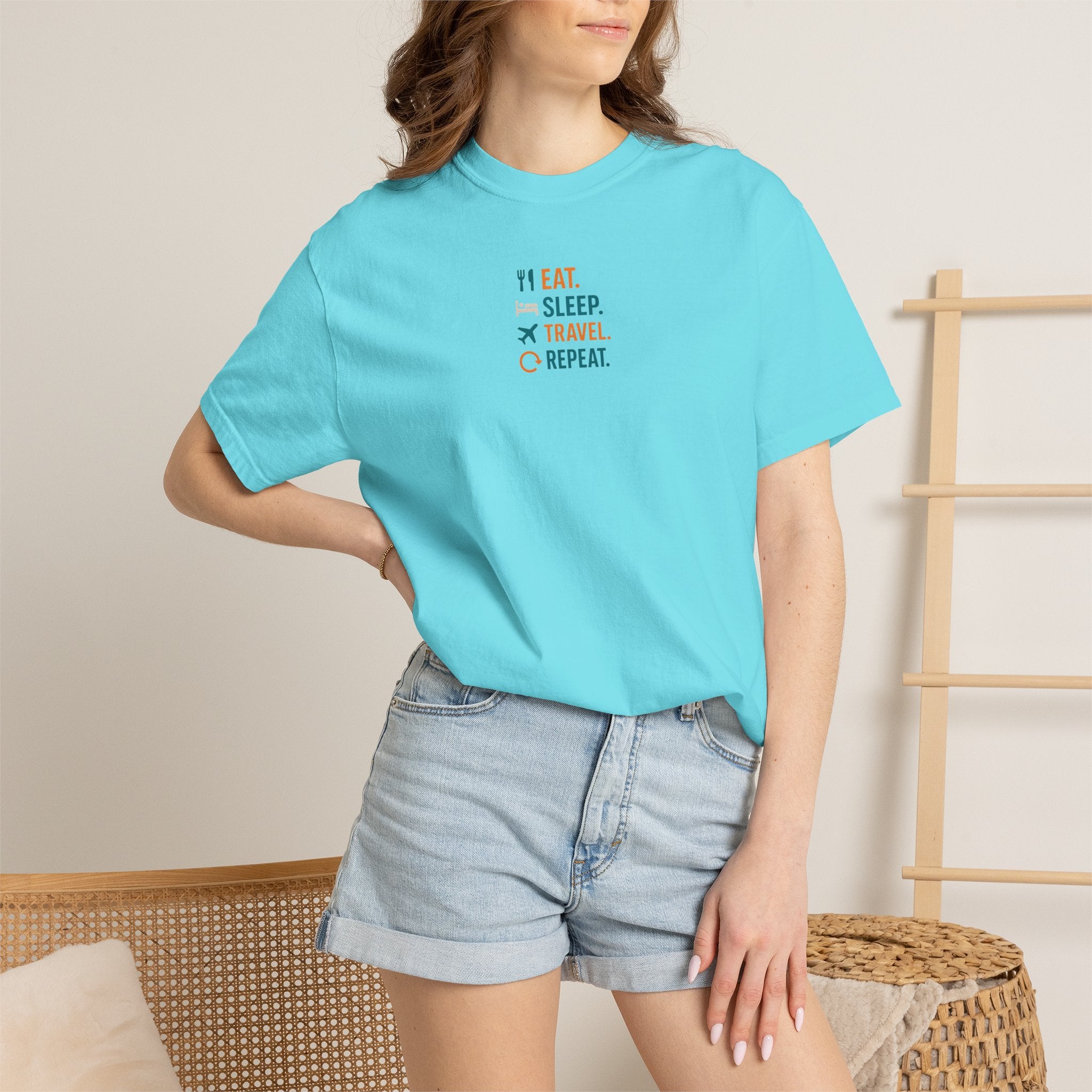 Eat. Sleep. Travel. Repeat. Pilot T-Shirt