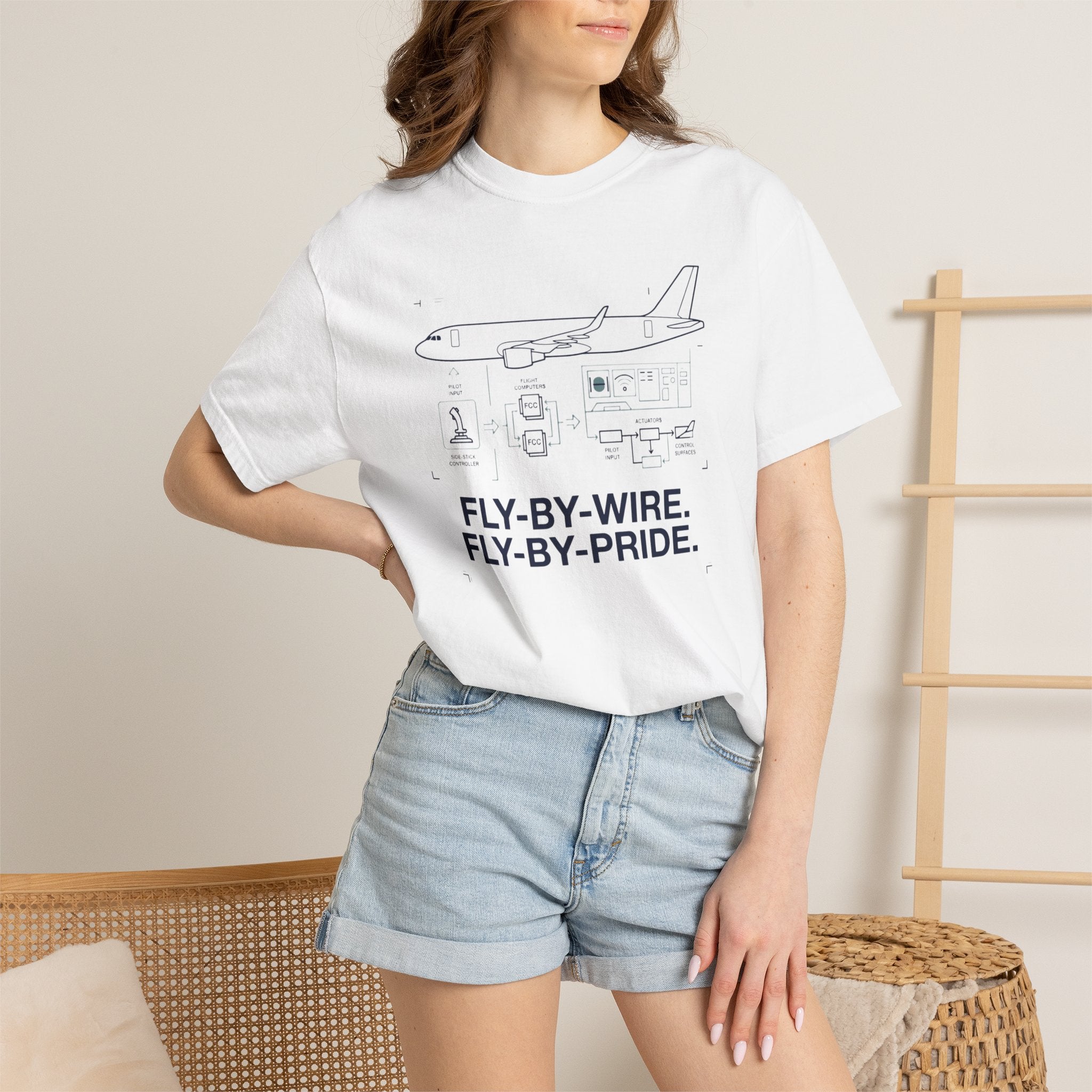 Fly-by-Pride Pun Aviation T-Shirt