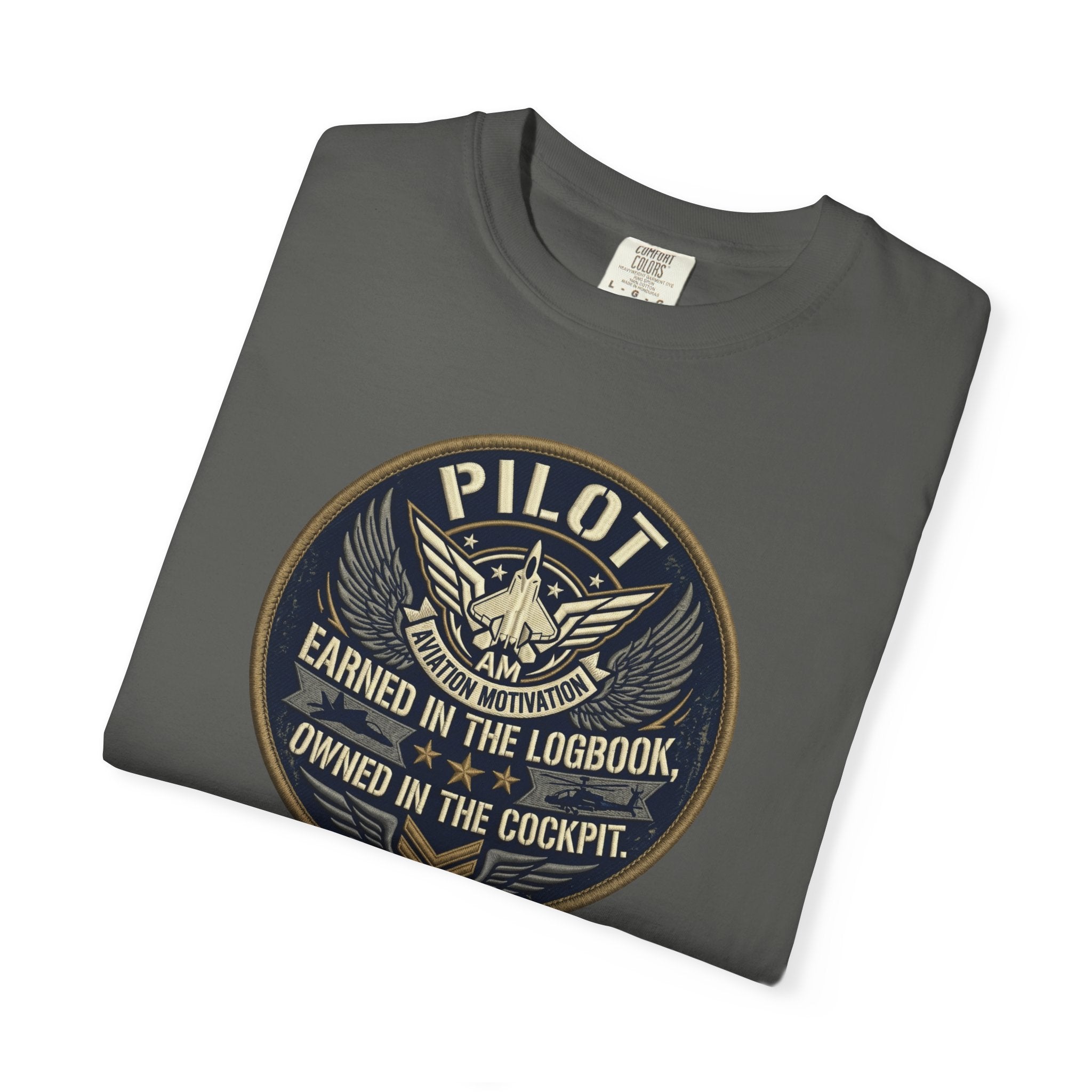 Military Pilot Tee — "Earned in the Logbook. Owned in the Cockpit."