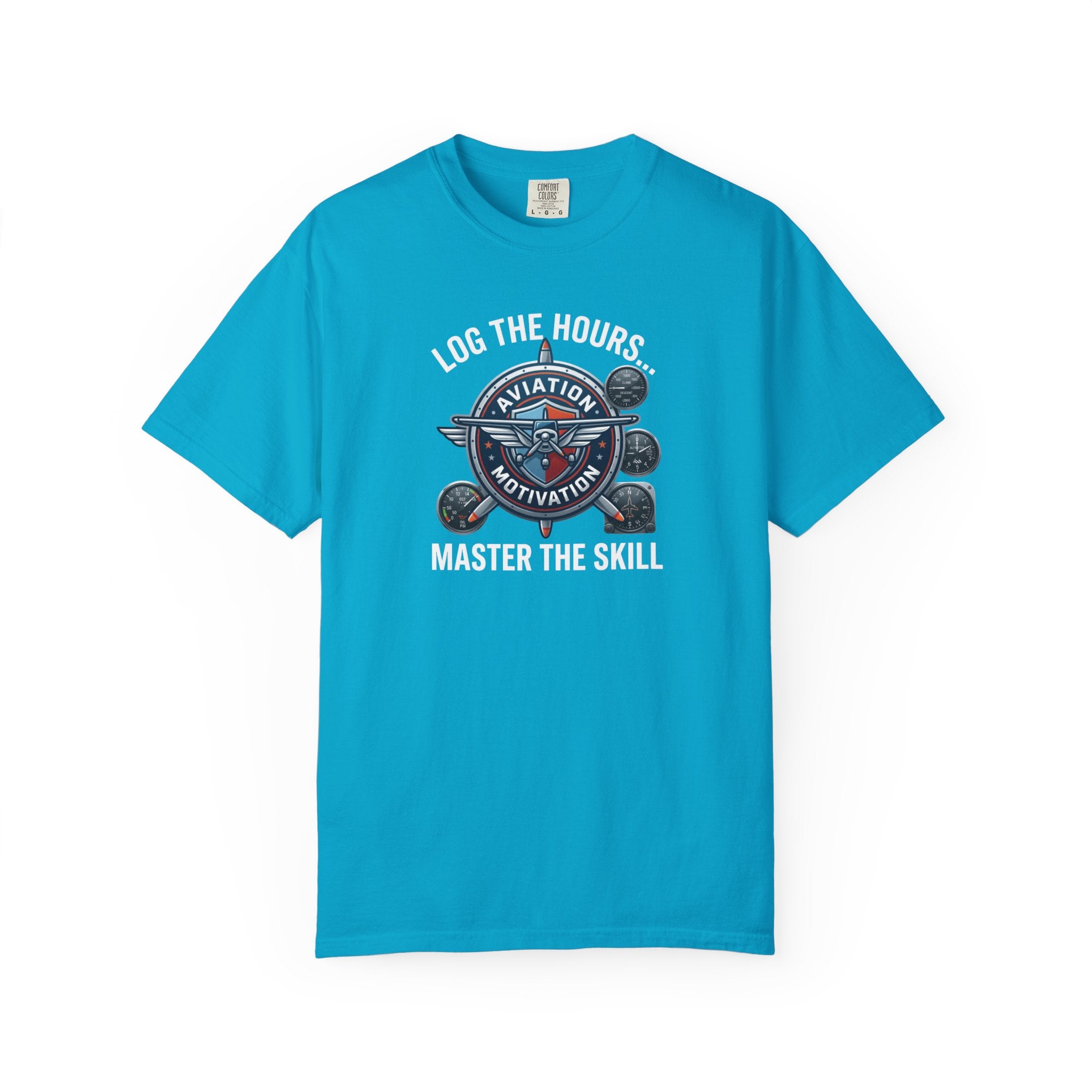 Log the Hours - Master the Skill Student Pilot tee