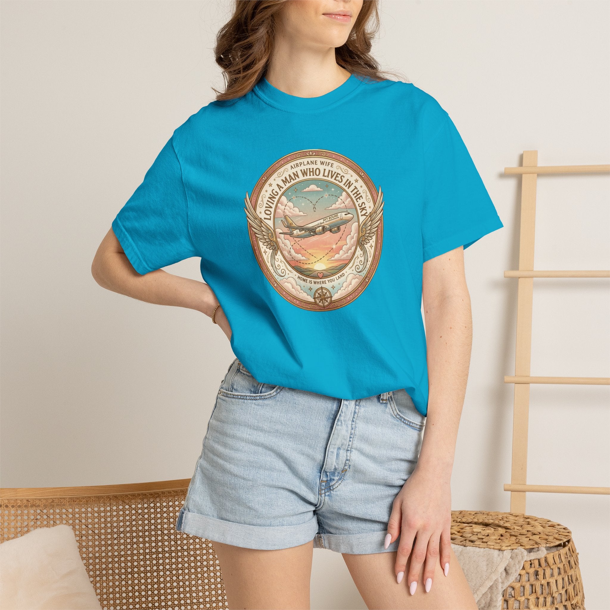 Airplane Wife Tribute T-Shirt — Loving a Man Who Lives In the Sky