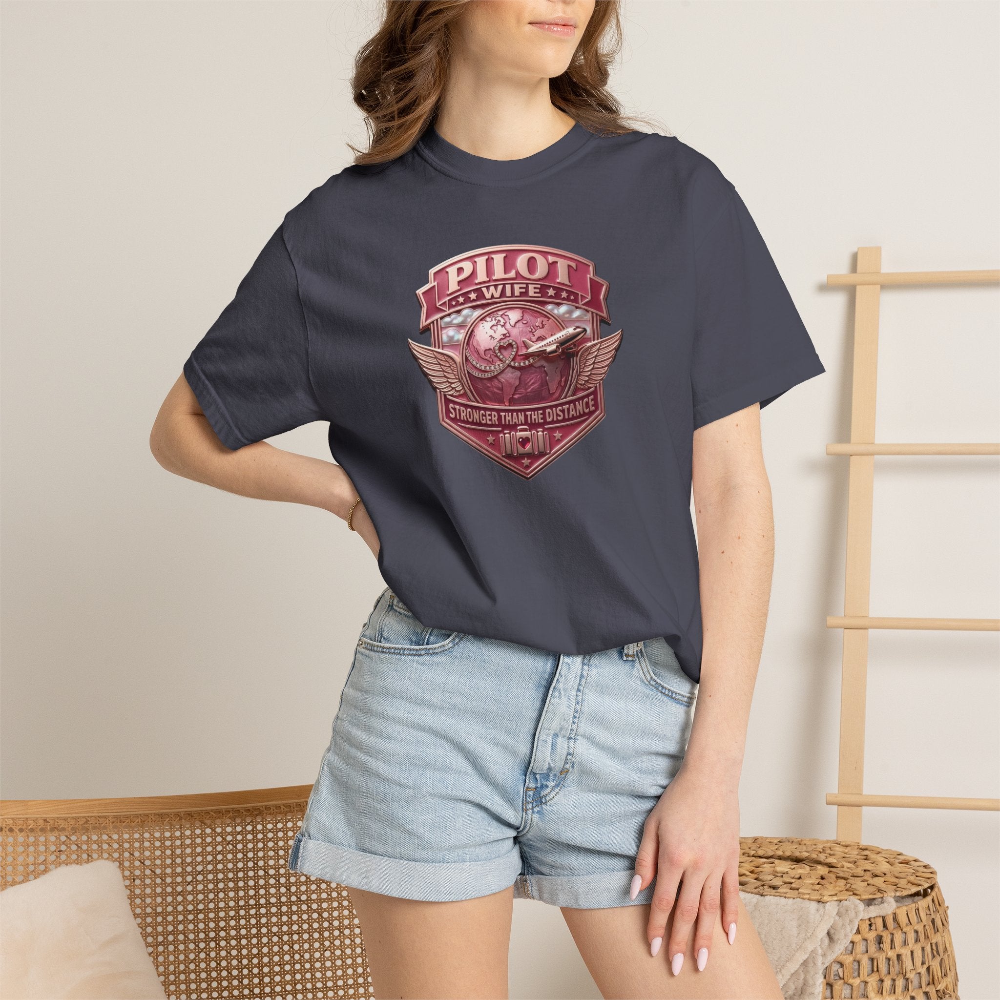 Pilot Wife Tribute T-Shirt — Stronger Than The Distance