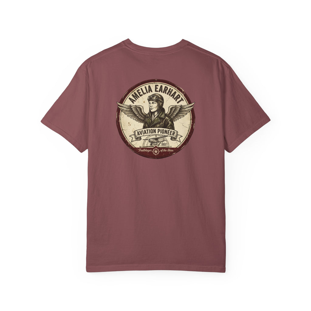Amelia Earhart Tribute T-Shirt — Signature Series Aviation History