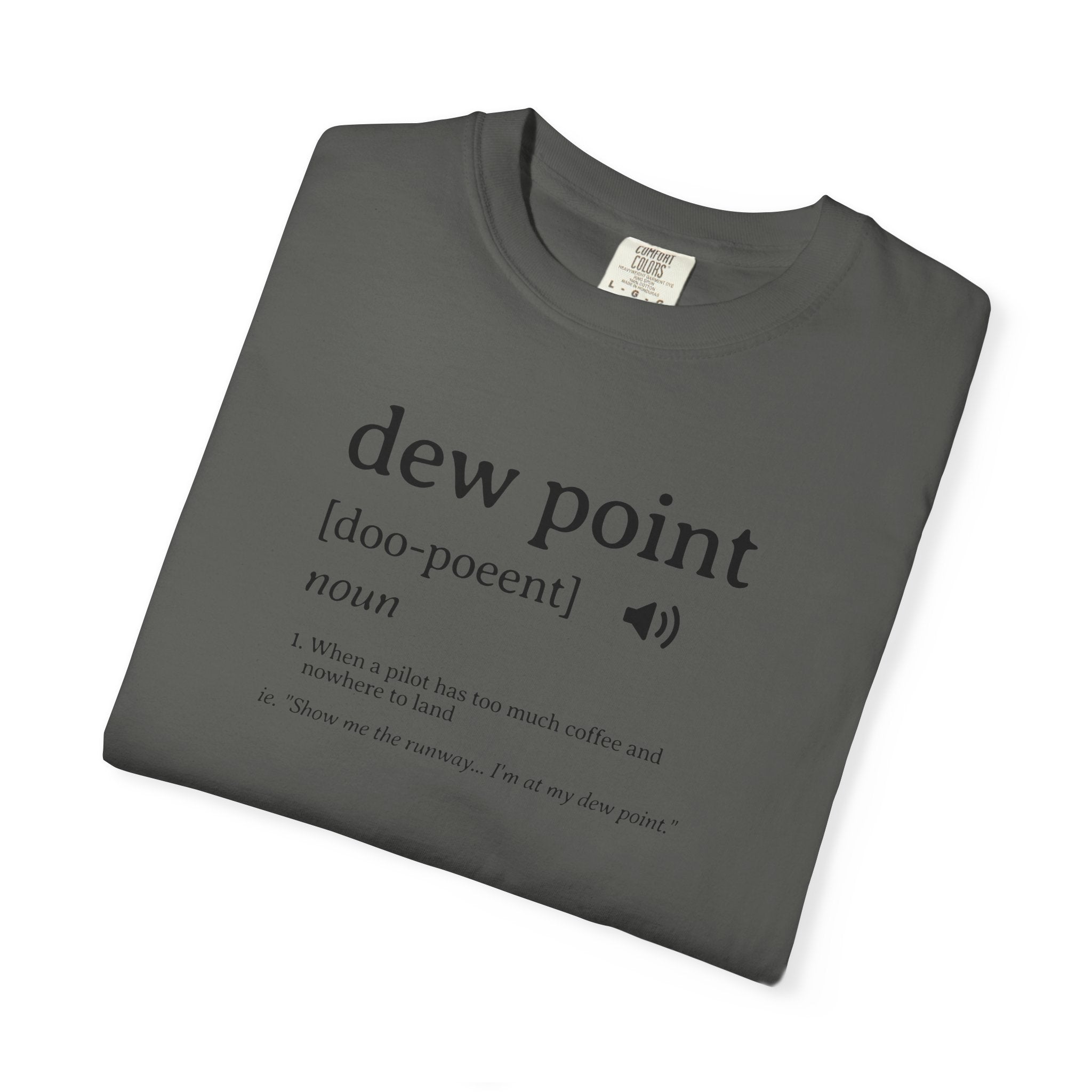 Dew Point Pilot T-Shirt — Funny Aviation Dictionary Shirt