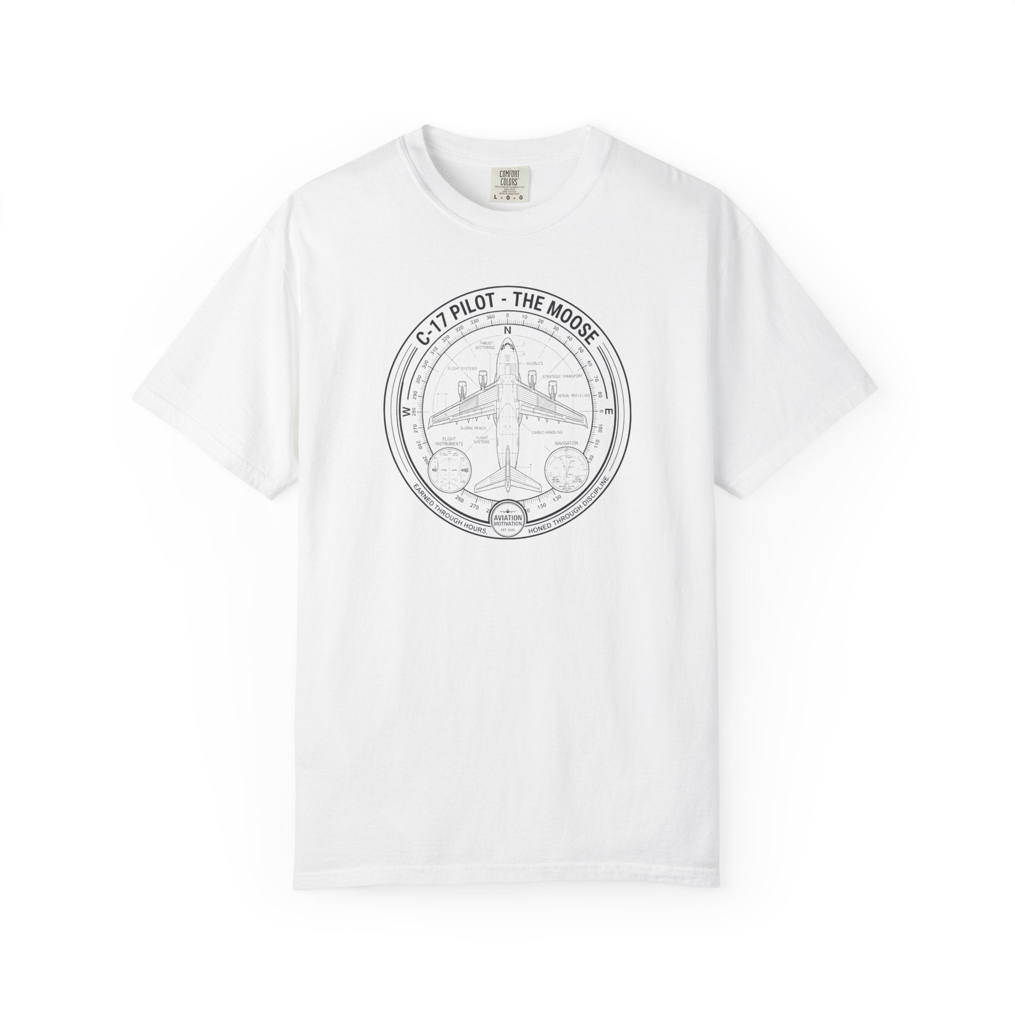 C-17 Pilot Vintage Aviation Tee - The Moose Aircraft T-Shirt