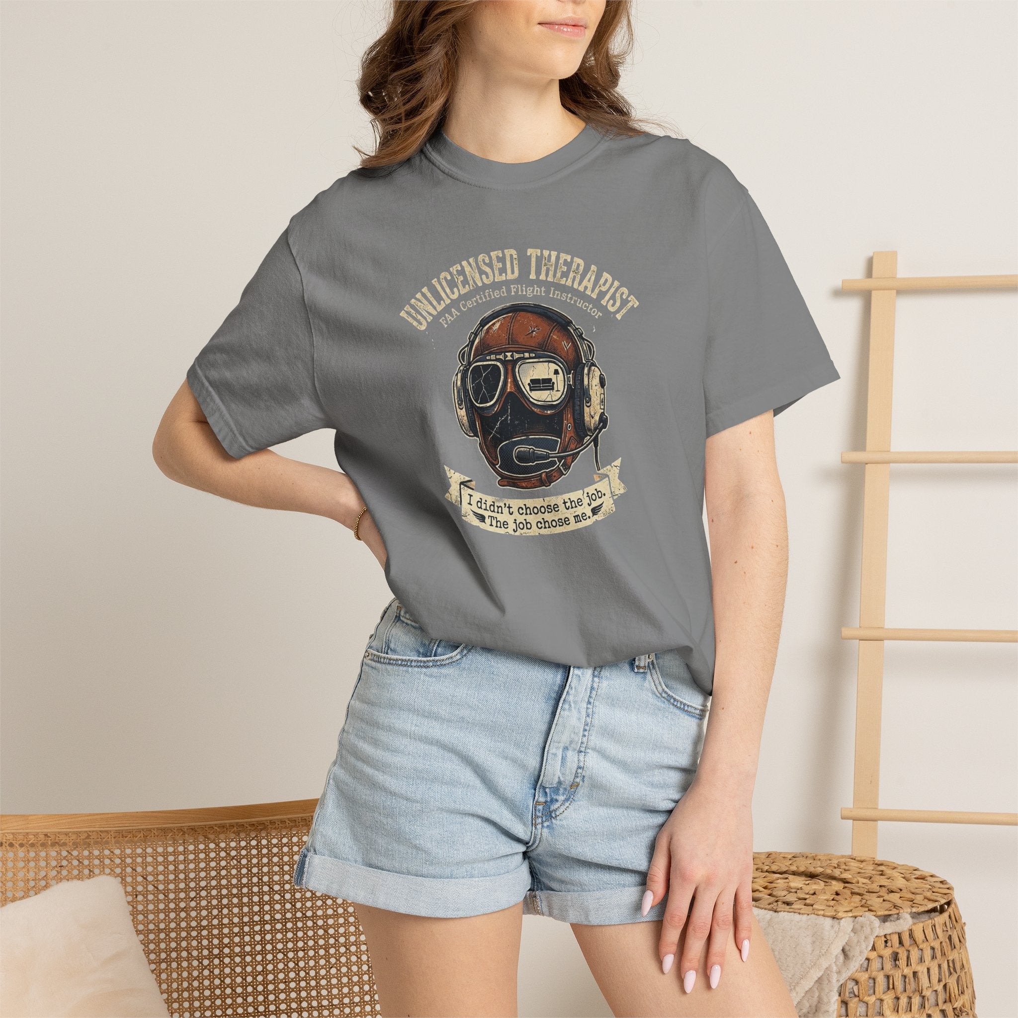 Flight Instructor Tee - Unlicensed Therapist