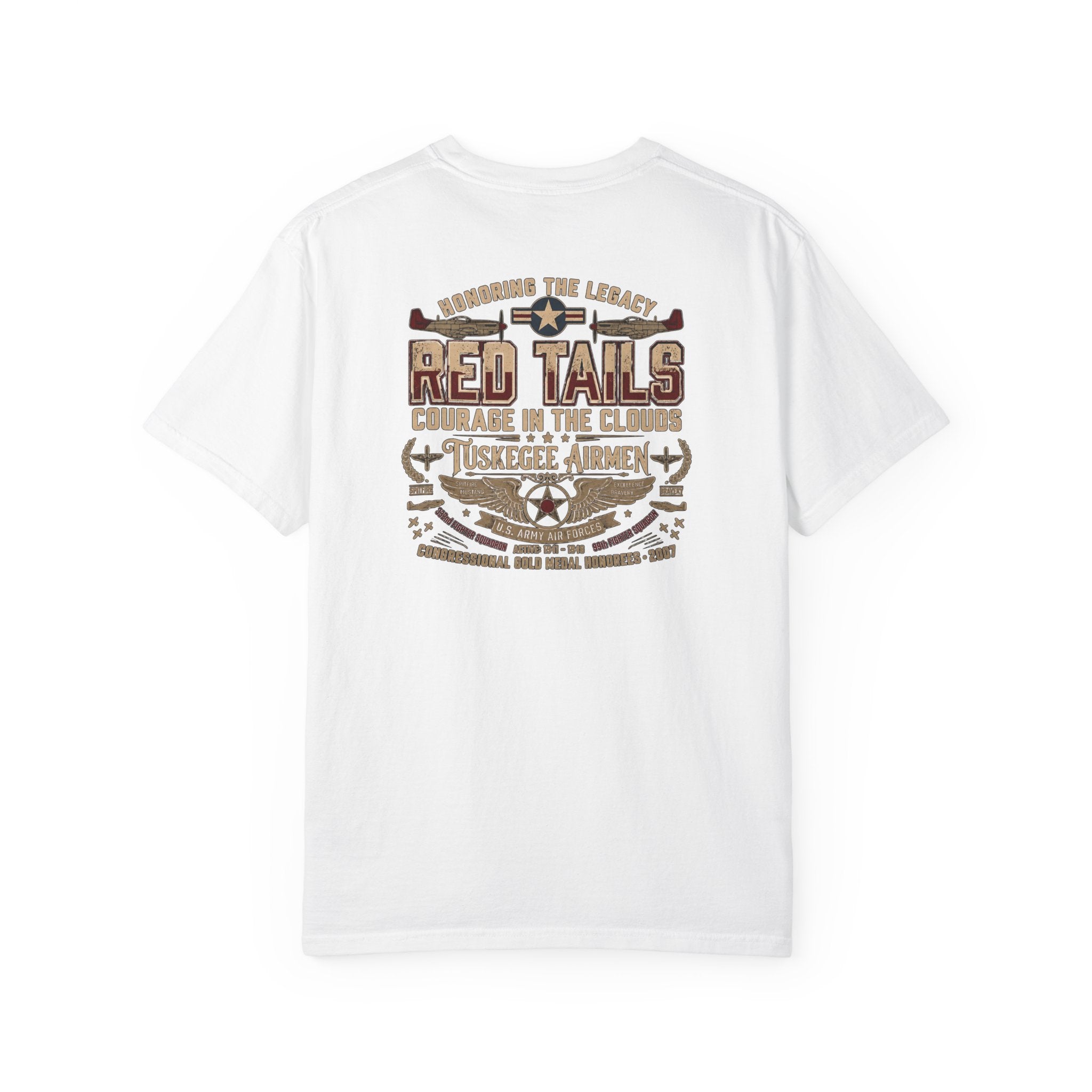 Tuskegee Airmen Tribute T-shirt — Red Tails WWII History Tee