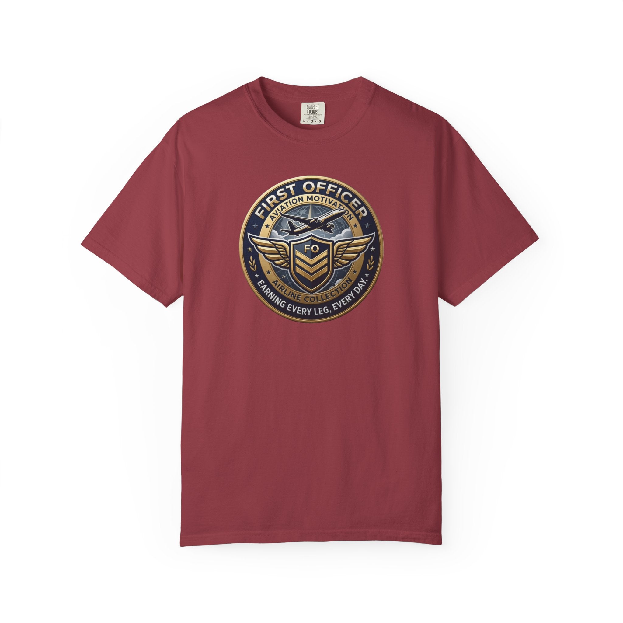 First Officer Pilot T-Shirt — Bold Airline Crew Tee