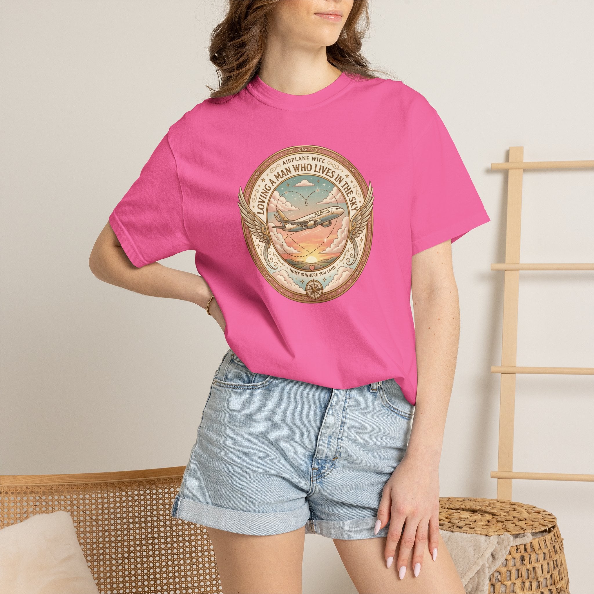 Airplane Wife Tribute T-Shirt — Loving a Man Who Lives In the Sky