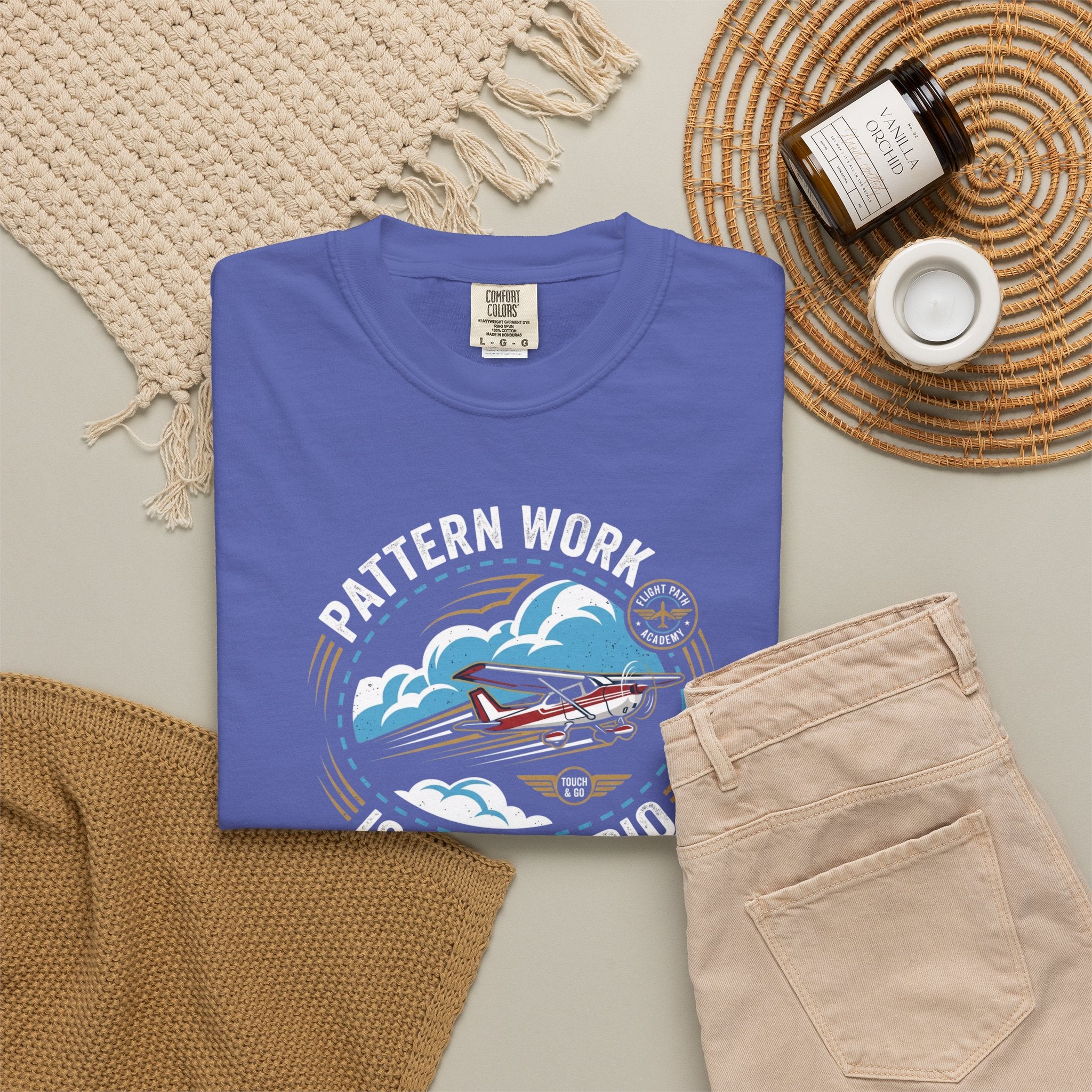 Pattern Work Is My Cardio Student Pilot T-shirt