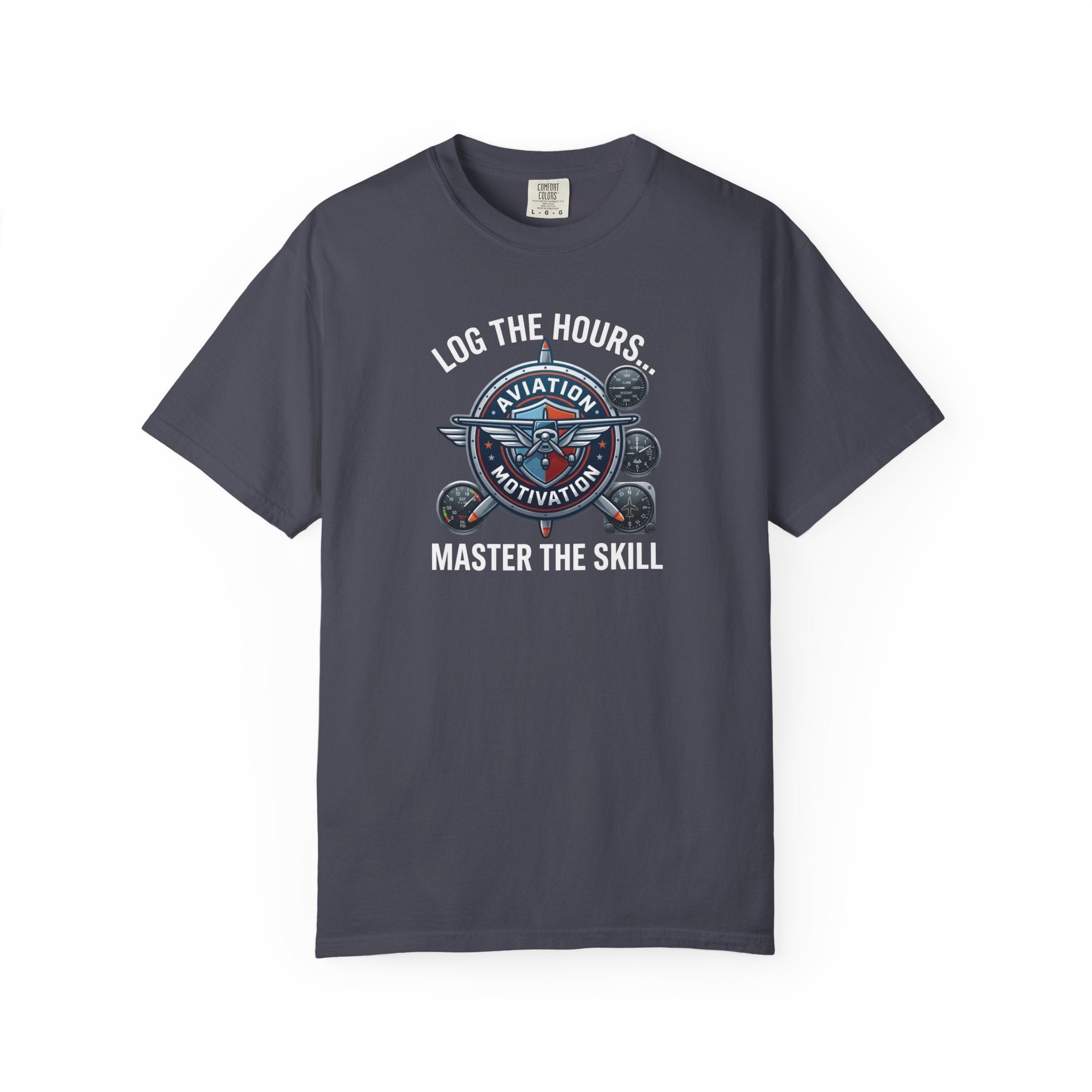 Log the Hours - Master the Skill Student Pilot tee