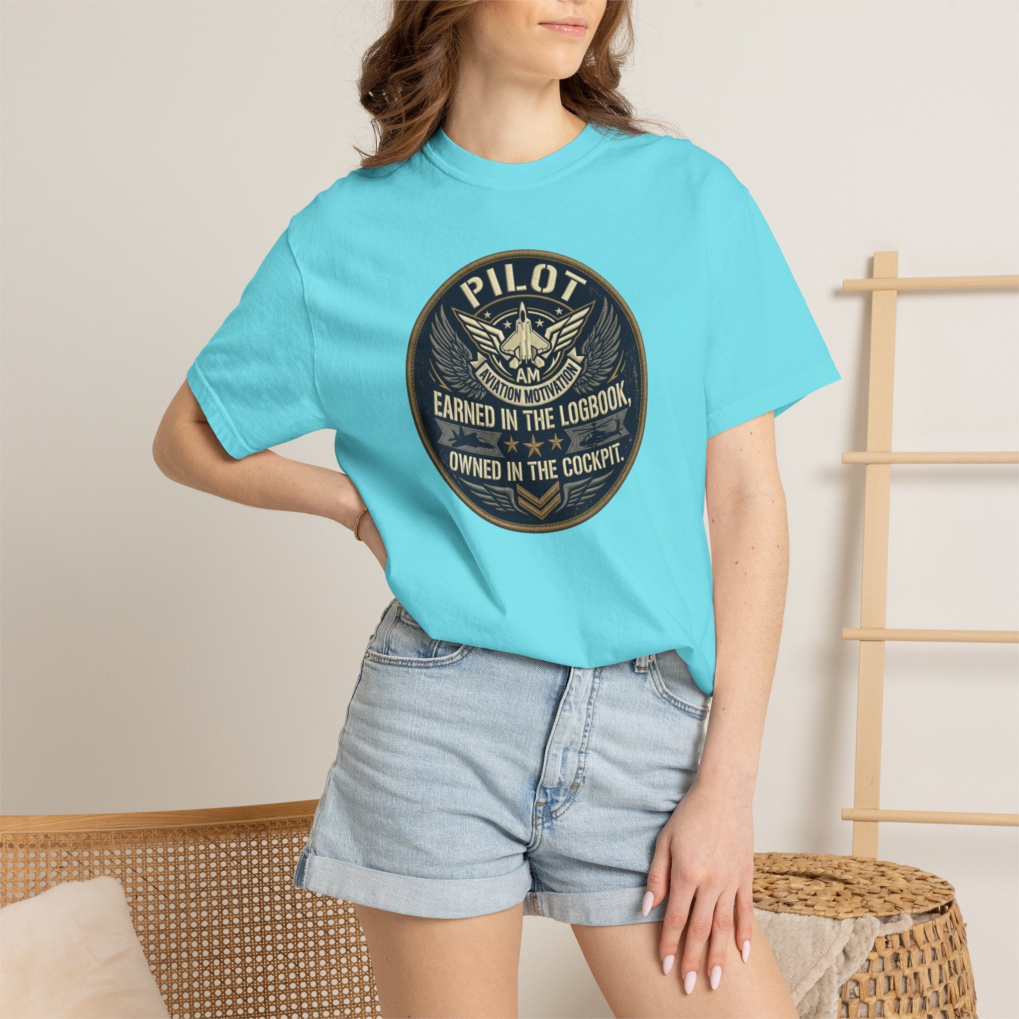 Military Pilot Tee — "Earned in the Logbook. Owned in the Cockpit."