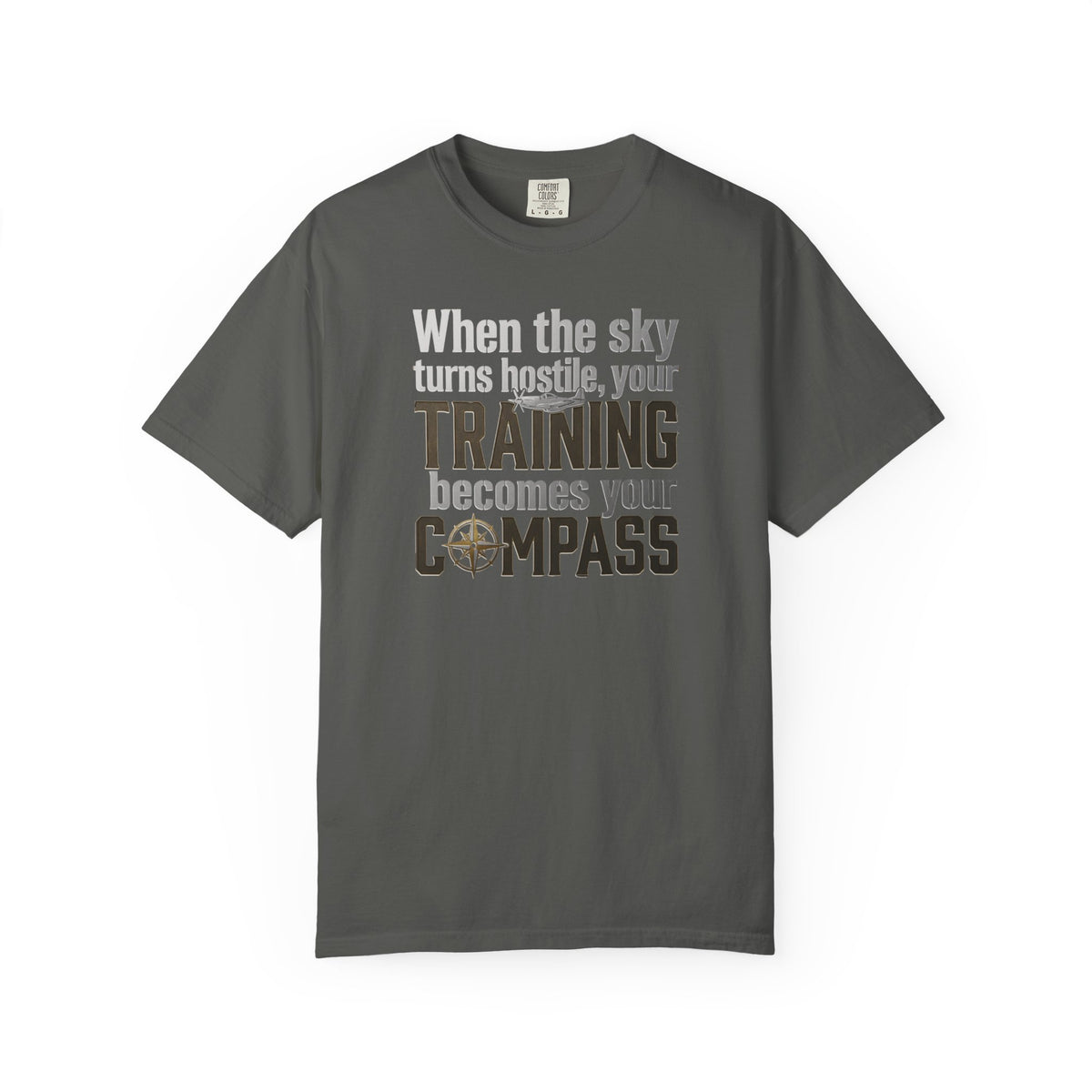 Flight Training When the Sky Turns Hostile aviation t-shirt by Aviation Motivation