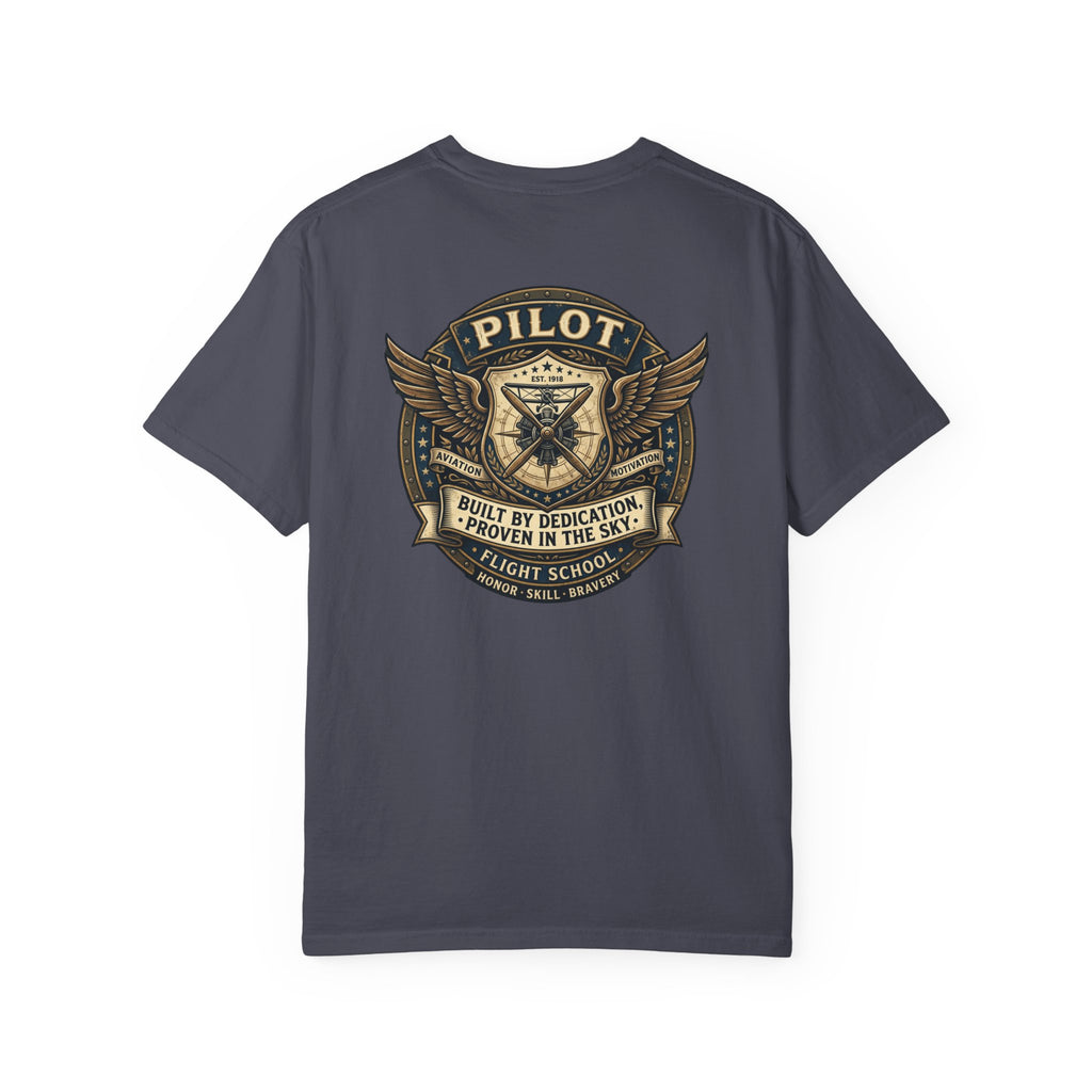 Pilots Aren't Born, They're Built T-Shirt — Aviation Motivation Signature Series