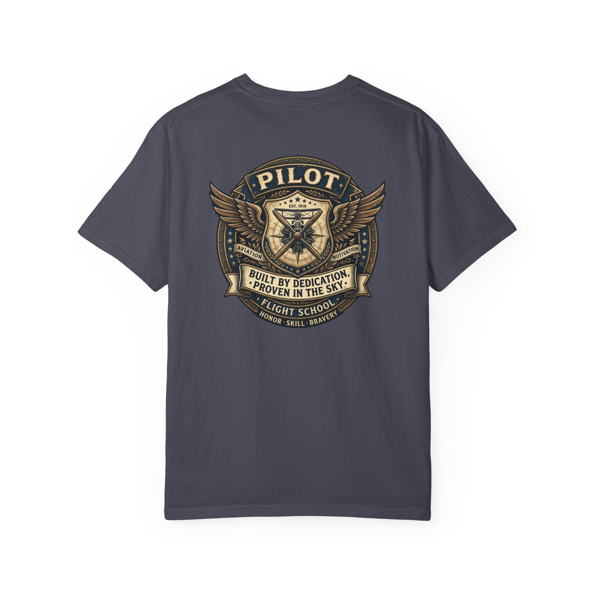 Pilots Aren't Born, They're Built T-Shirt — Aviation Motivation Signature Series