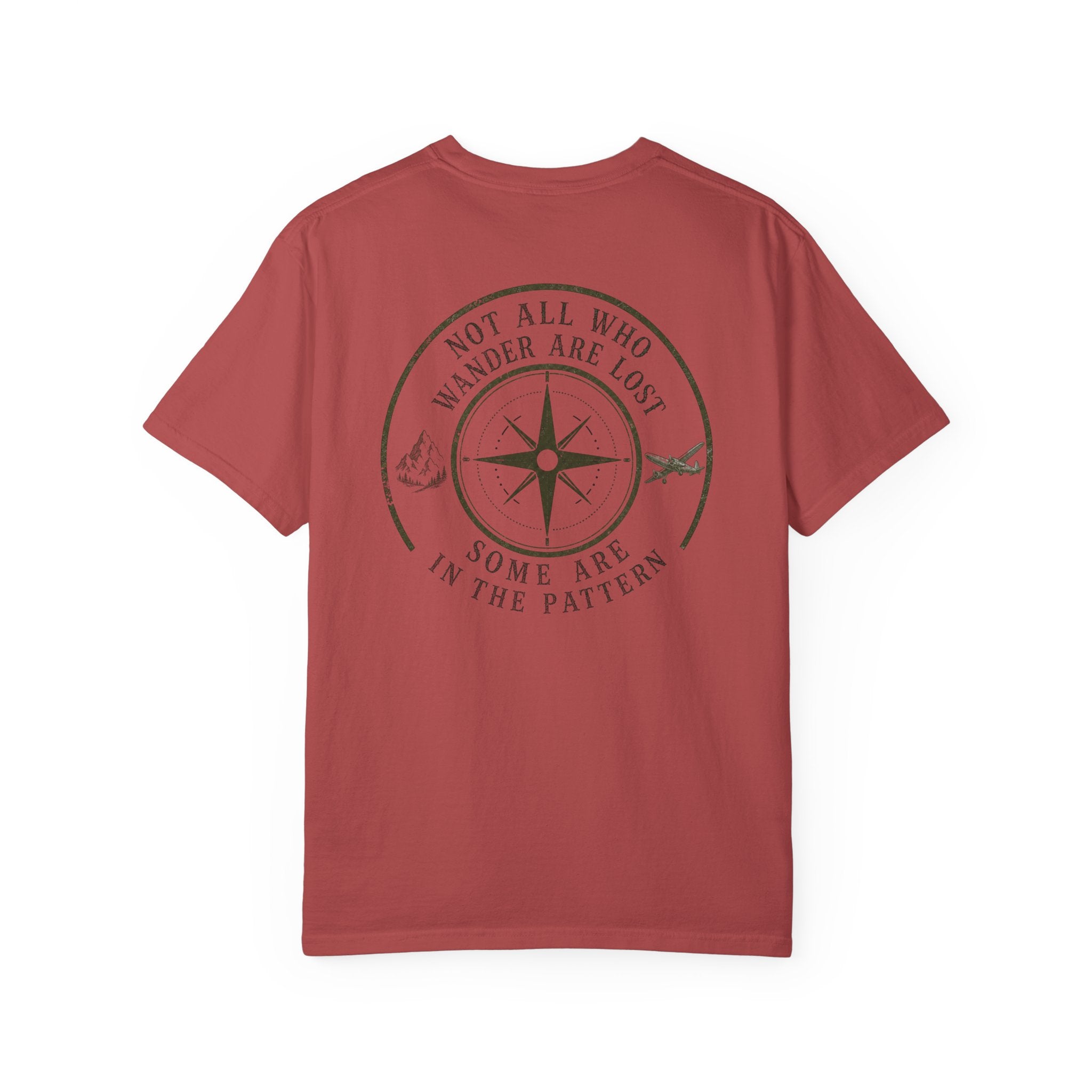 Wander Are Lost Compass T-Shirt — 'Not All Who Wander Are Lost' Travel Tee