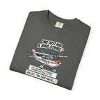 Pilot Bird Strike Comic T-Shirt — Funny Aviation Joke Tee