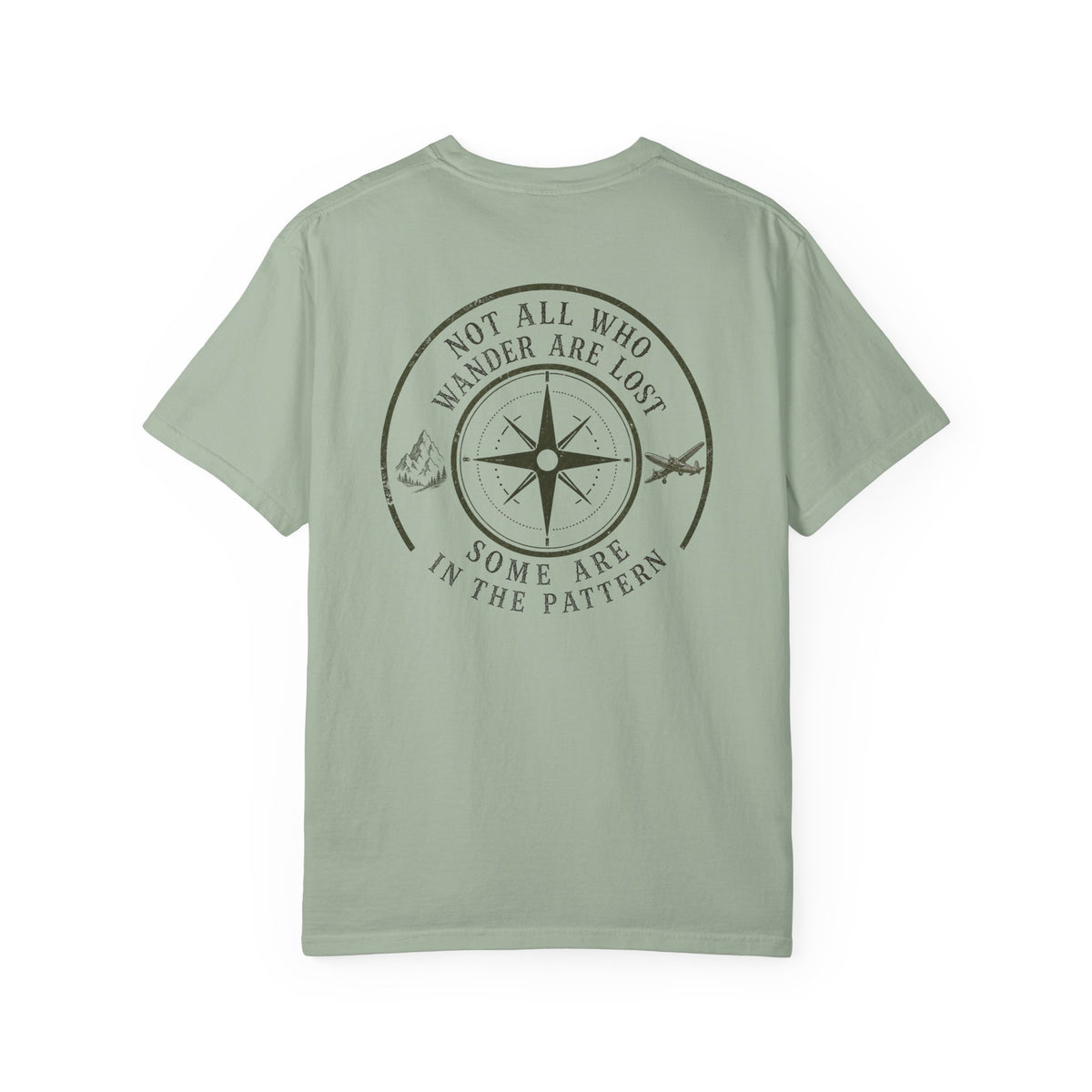 Wander Are Lost Compass T-Shirt — 'Not All Who Wander Are Lost' Travel Tee