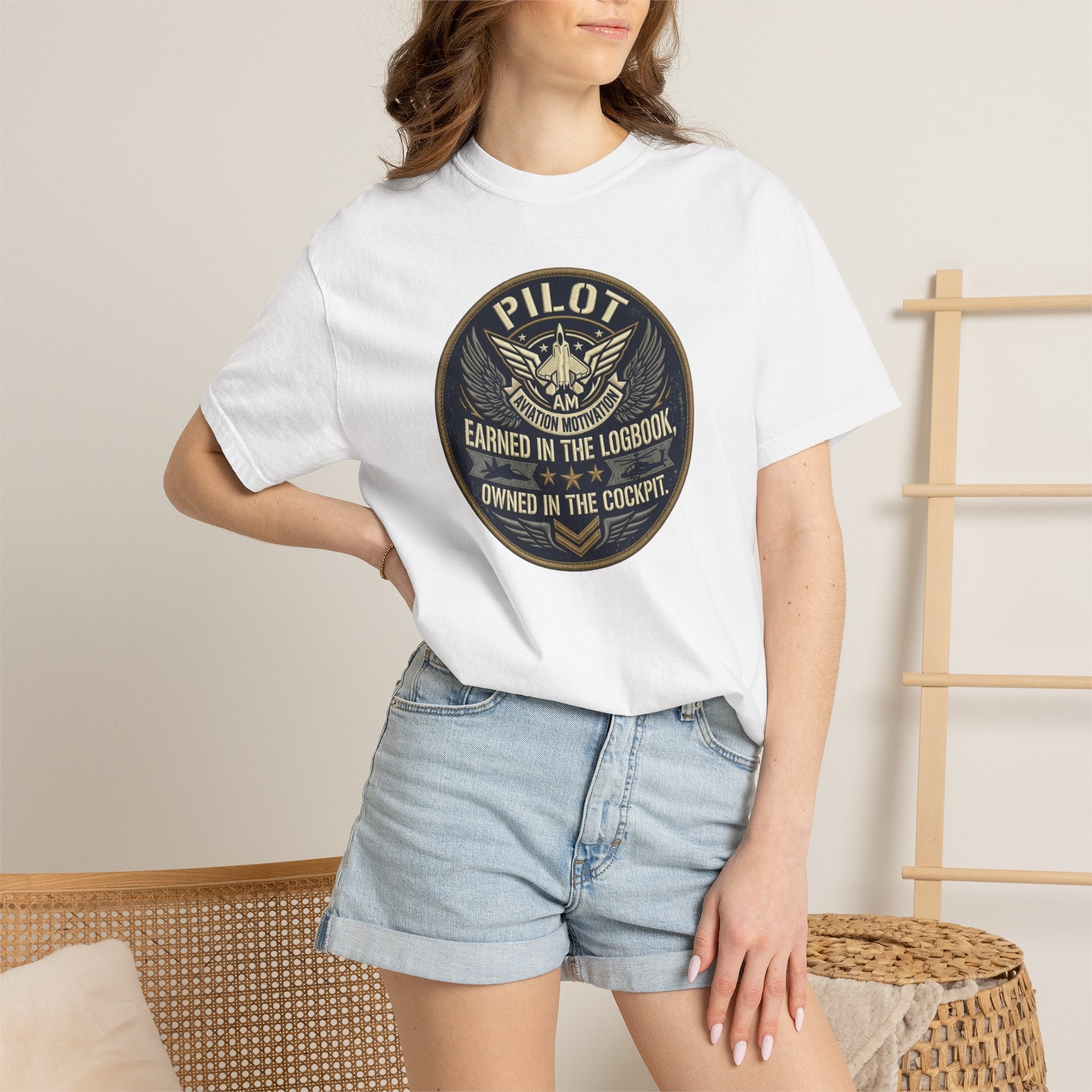Military Pilot Tee — "Earned in the Logbook. Owned in the Cockpit."