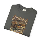 Retired Pilot Aviator T-Shirt — Vintage Flight Tribute
