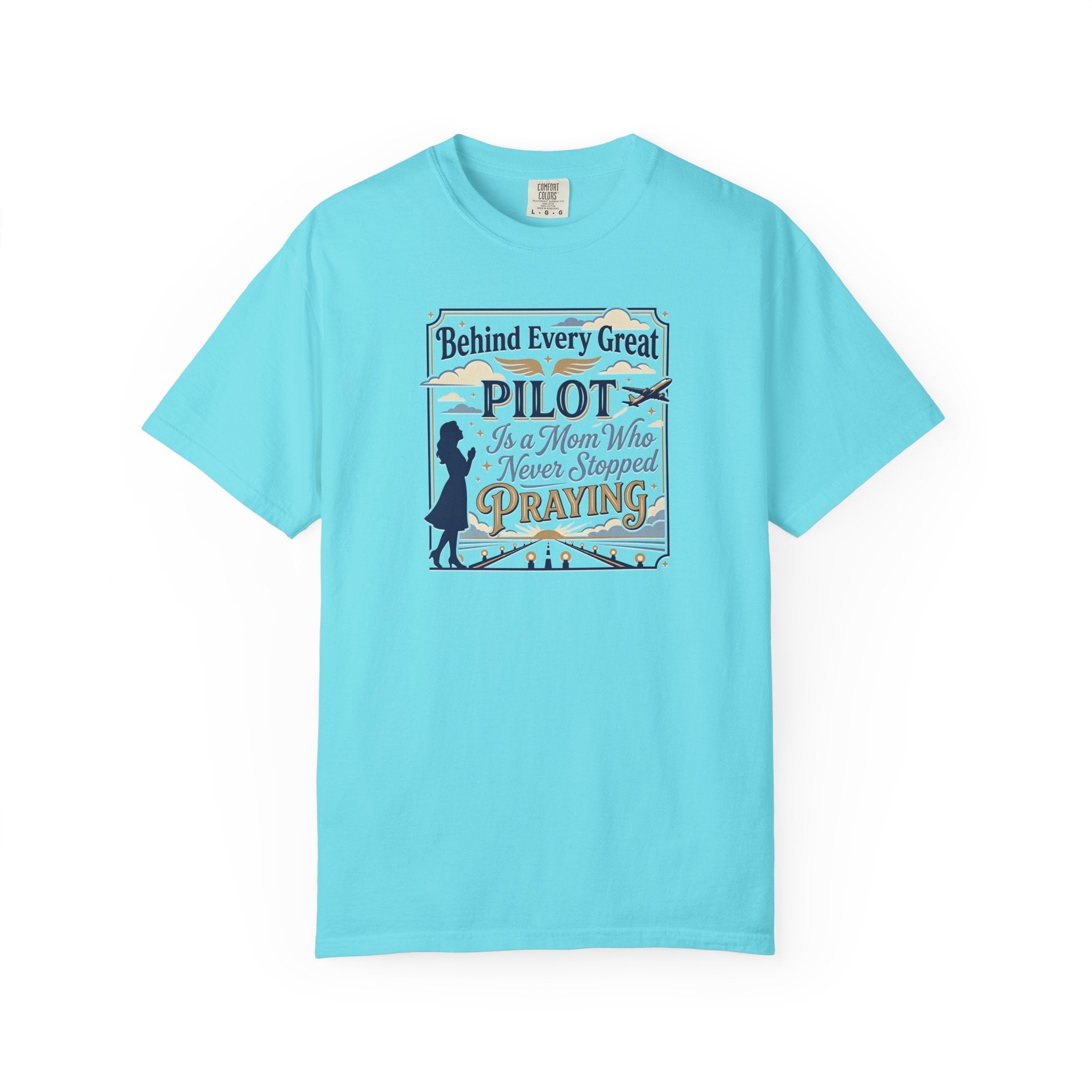 Pilot Mom Prayer T-Shirt — Emotional Aviation Tee for Prayerful Pilot Mothers