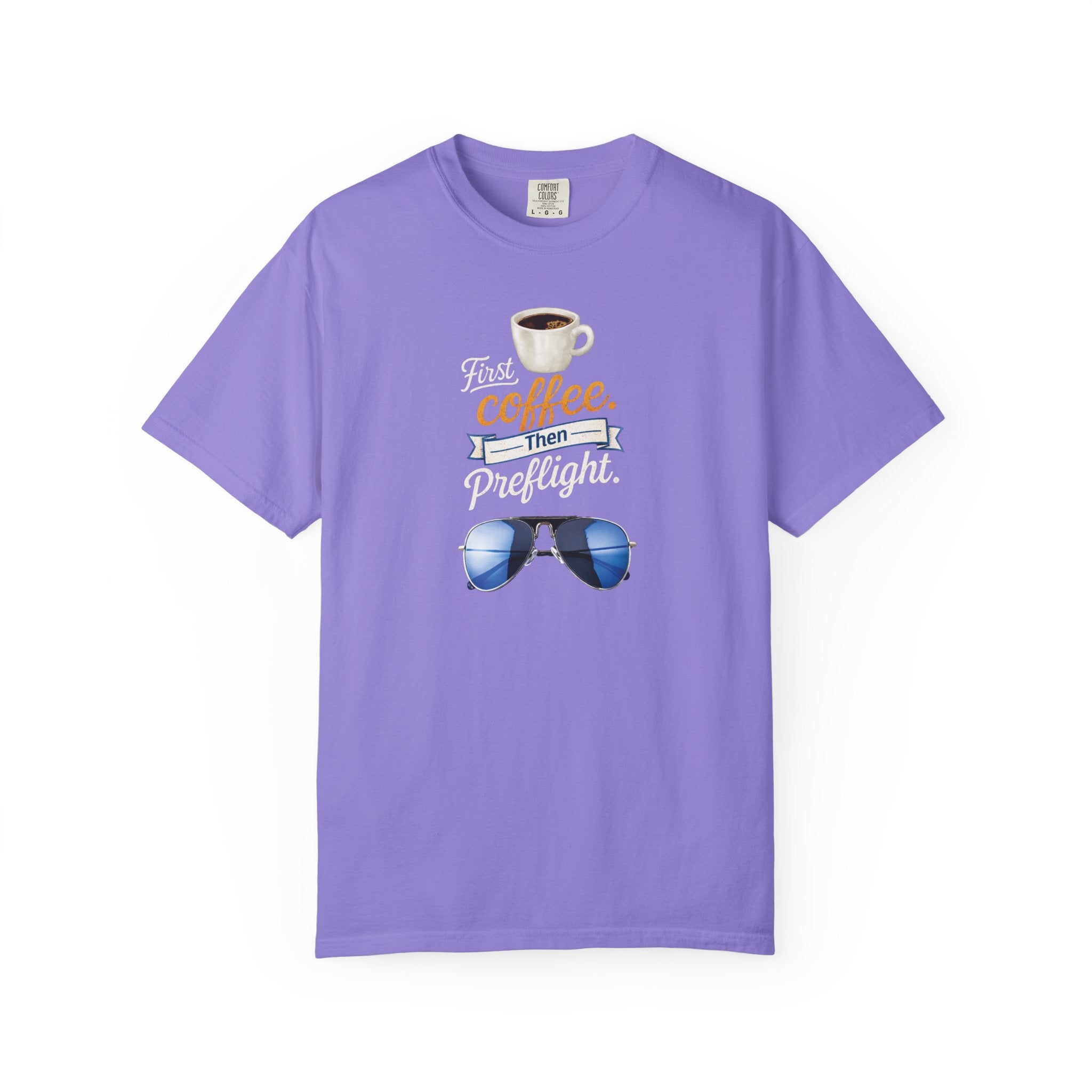 Aviation "First Coffee, Then Preflight" T-Shirt