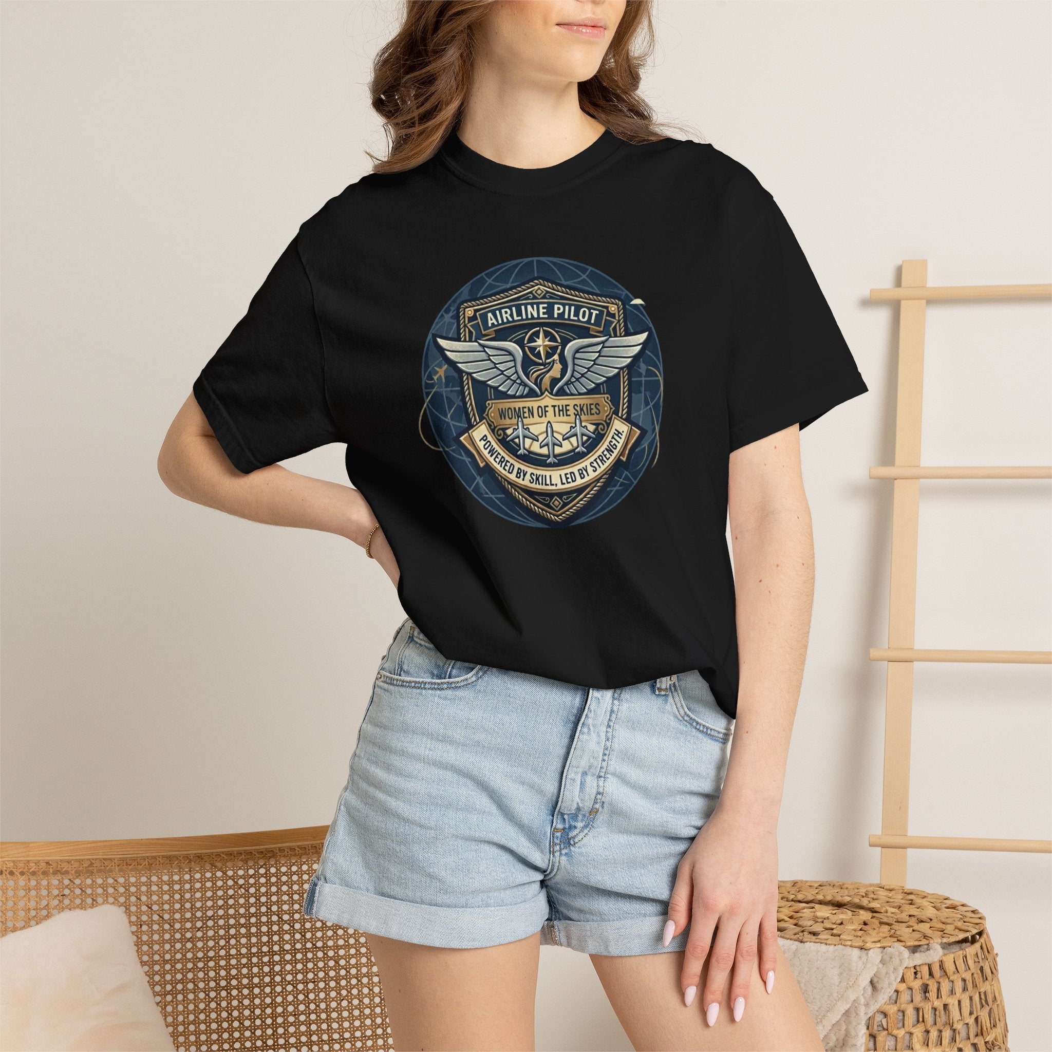 Women of the Skies - Women in Professional Aviation Tee