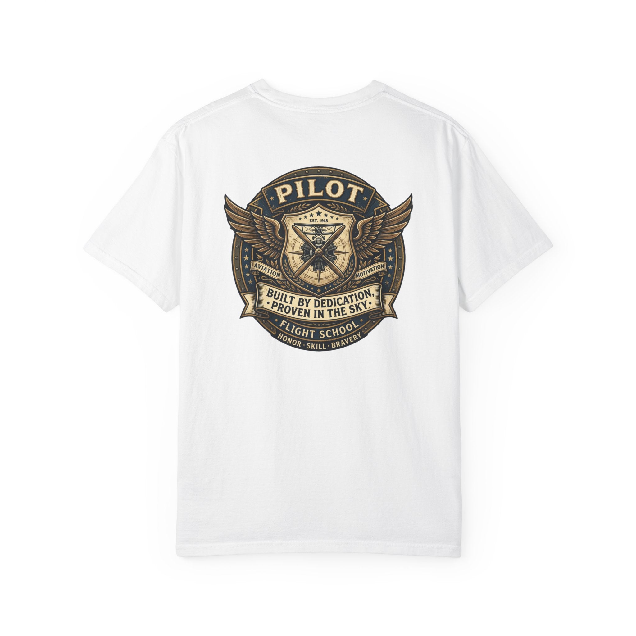 Pilots Aren't Born, They're Built T-Shirt — Aviation Motivation Signature Series
