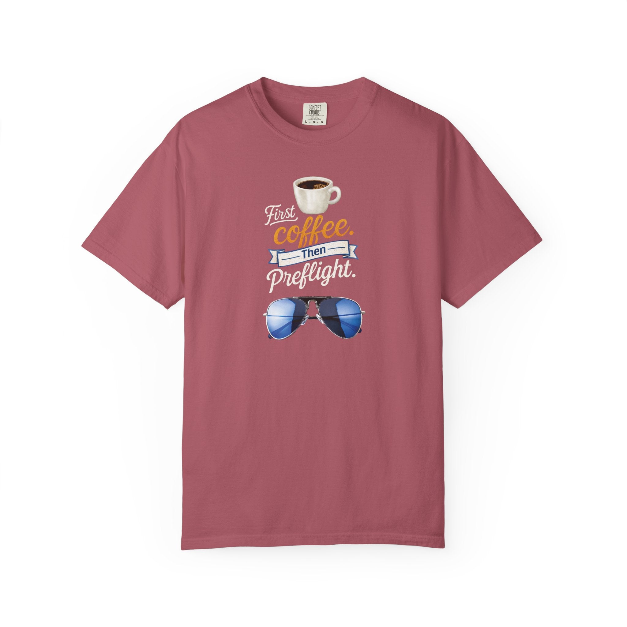 Aviation "First Coffee, Then Preflight" T-Shirt