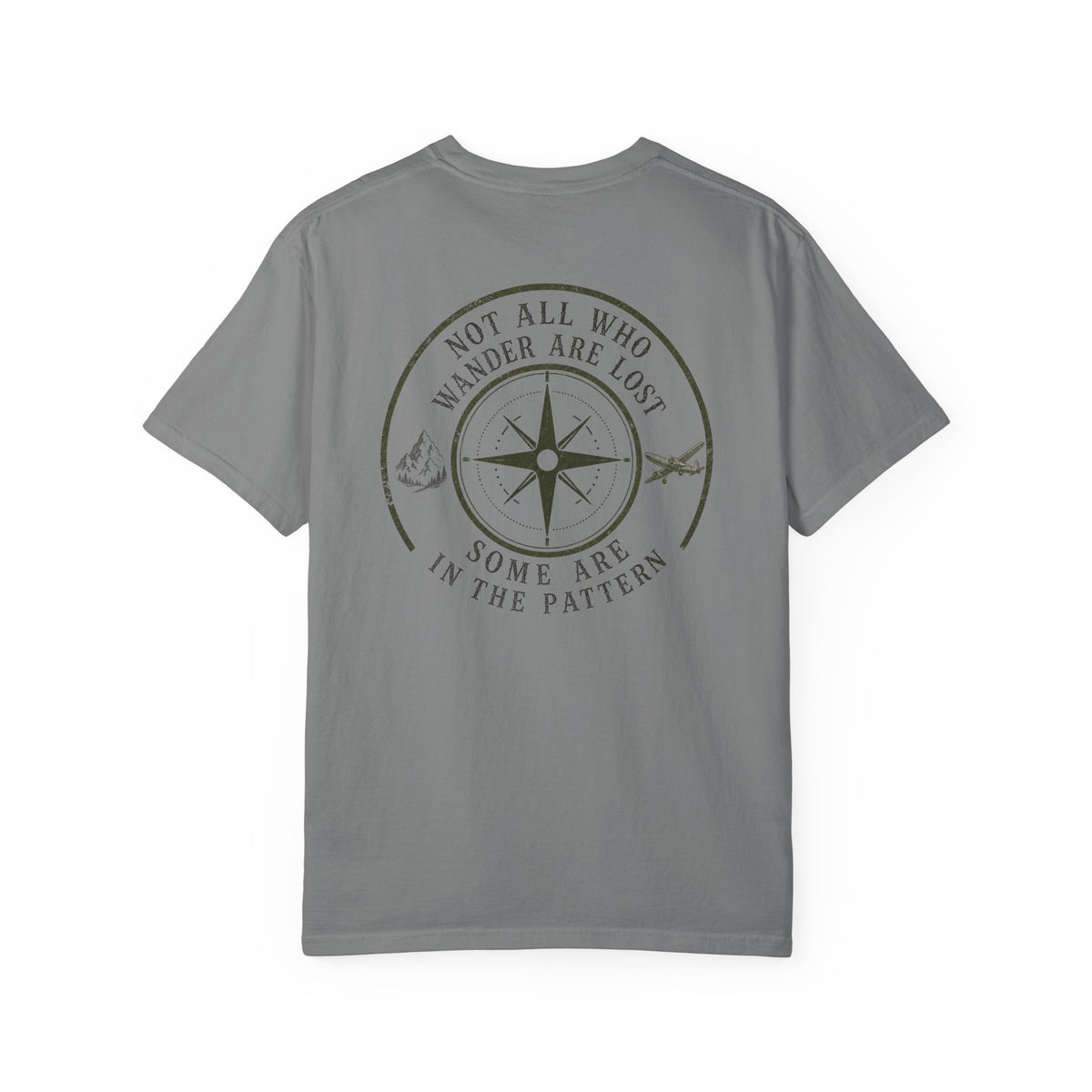 Wander Are Lost Compass T-Shirt — 'Not All Who Wander Are Lost' Travel Tee