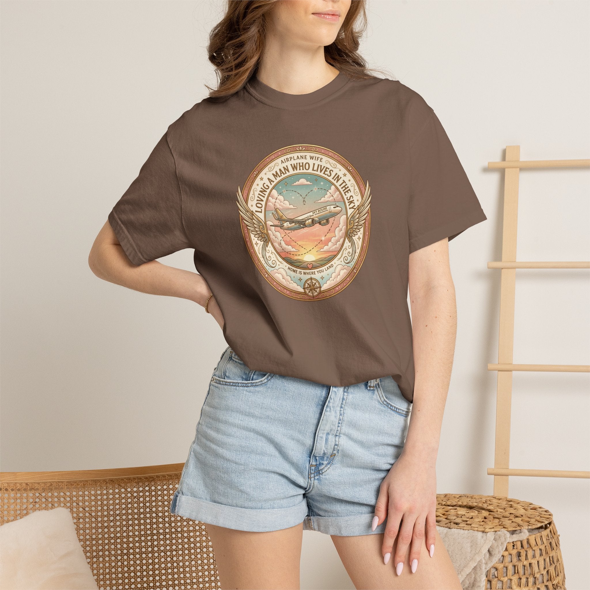 Airplane Wife Tribute T-Shirt — Loving a Man Who Lives In the Sky