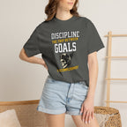 Discipline Means Goals T-Shirt — "Discipline: The Trip Between Goals & Accomplishment" Motivational Tee