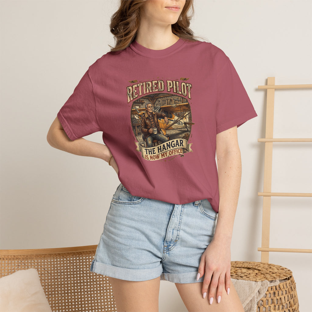 Retired Pilot Aviator T-Shirt — Vintage Flight Tribute