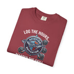 Log the Hours - Master the Skill Student Pilot tee