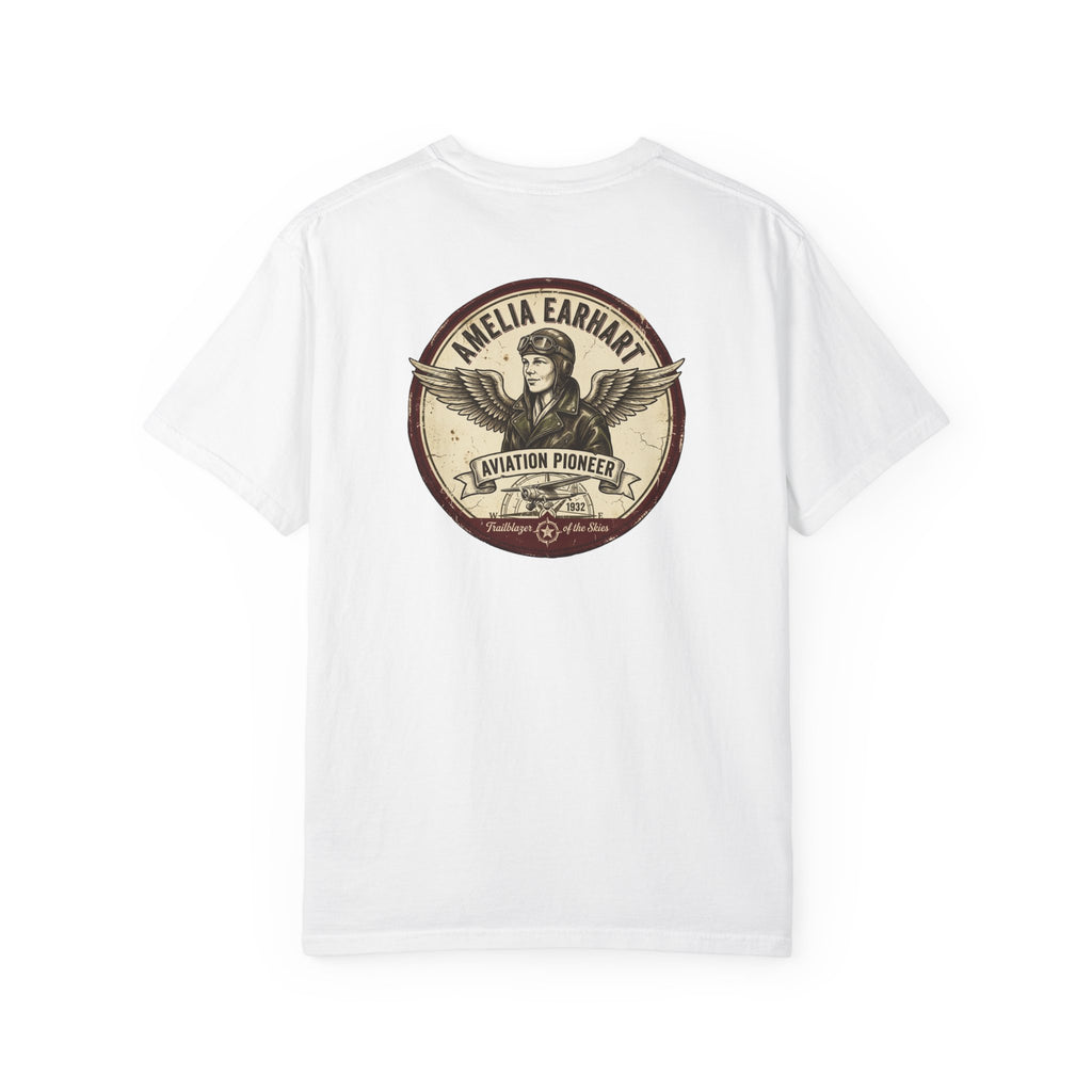 Amelia Earhart Tribute T-Shirt — Signature Series Aviation History